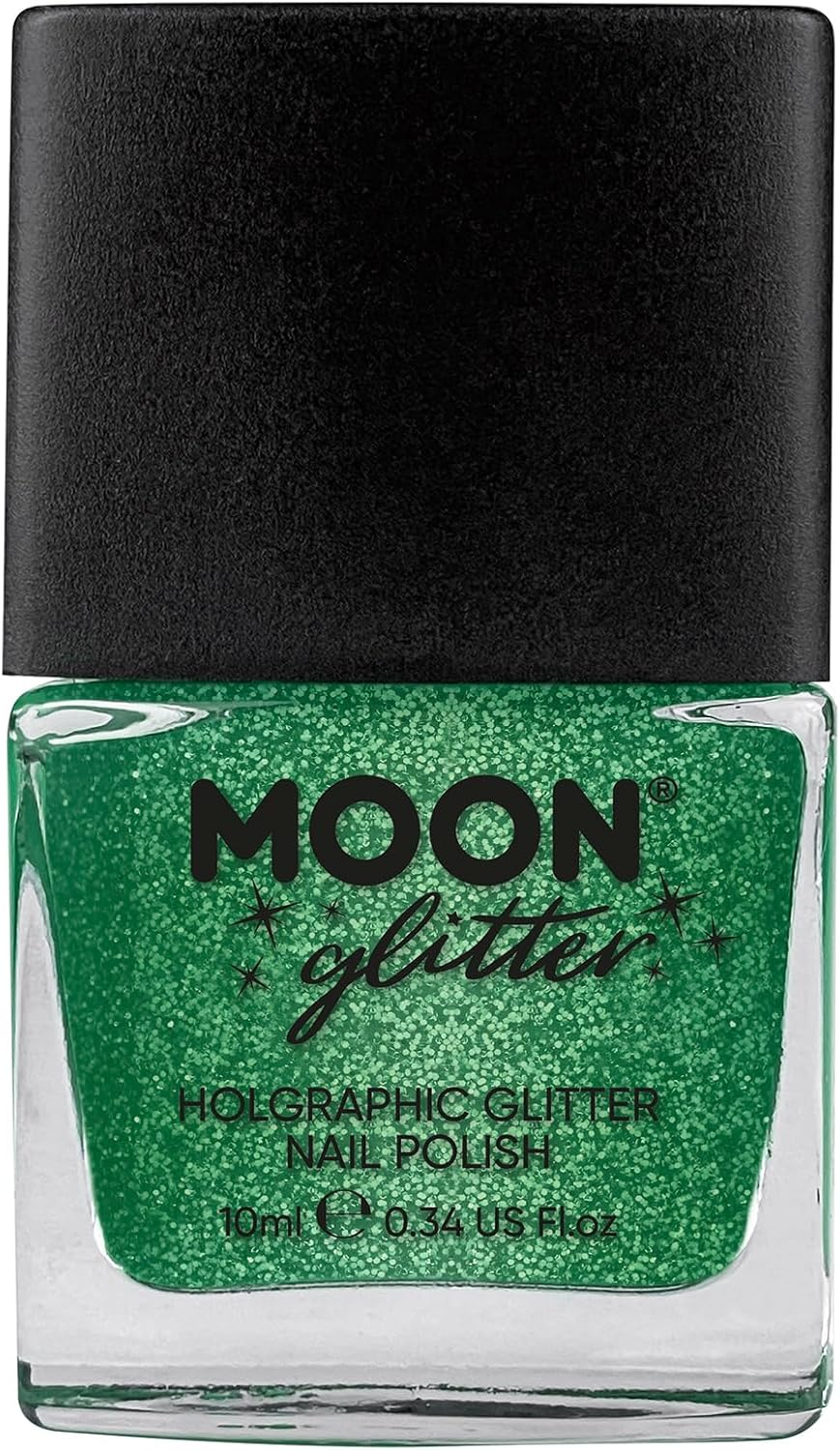 Holographic Glitter Nail Polish by Moon Glitter - 14Ml - Gold - Blue image number 5