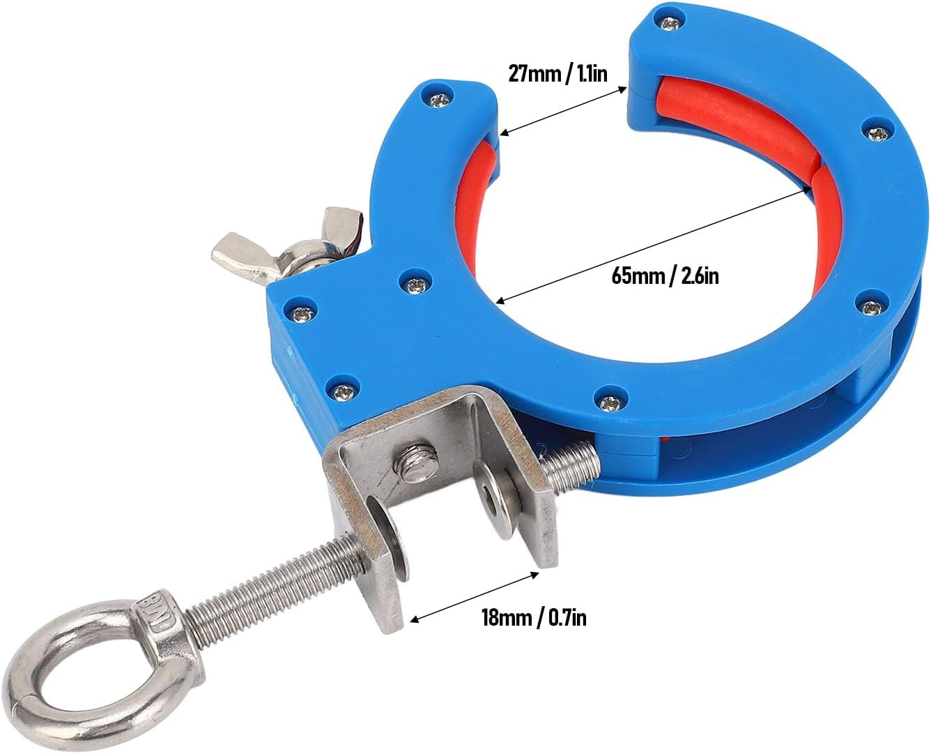 Cable Tray Roller 65Mm Clamp Auxiliary Threading Adjustable Roller Wire Pulling Pulley with Opening for inside outside Corner Use image number 1