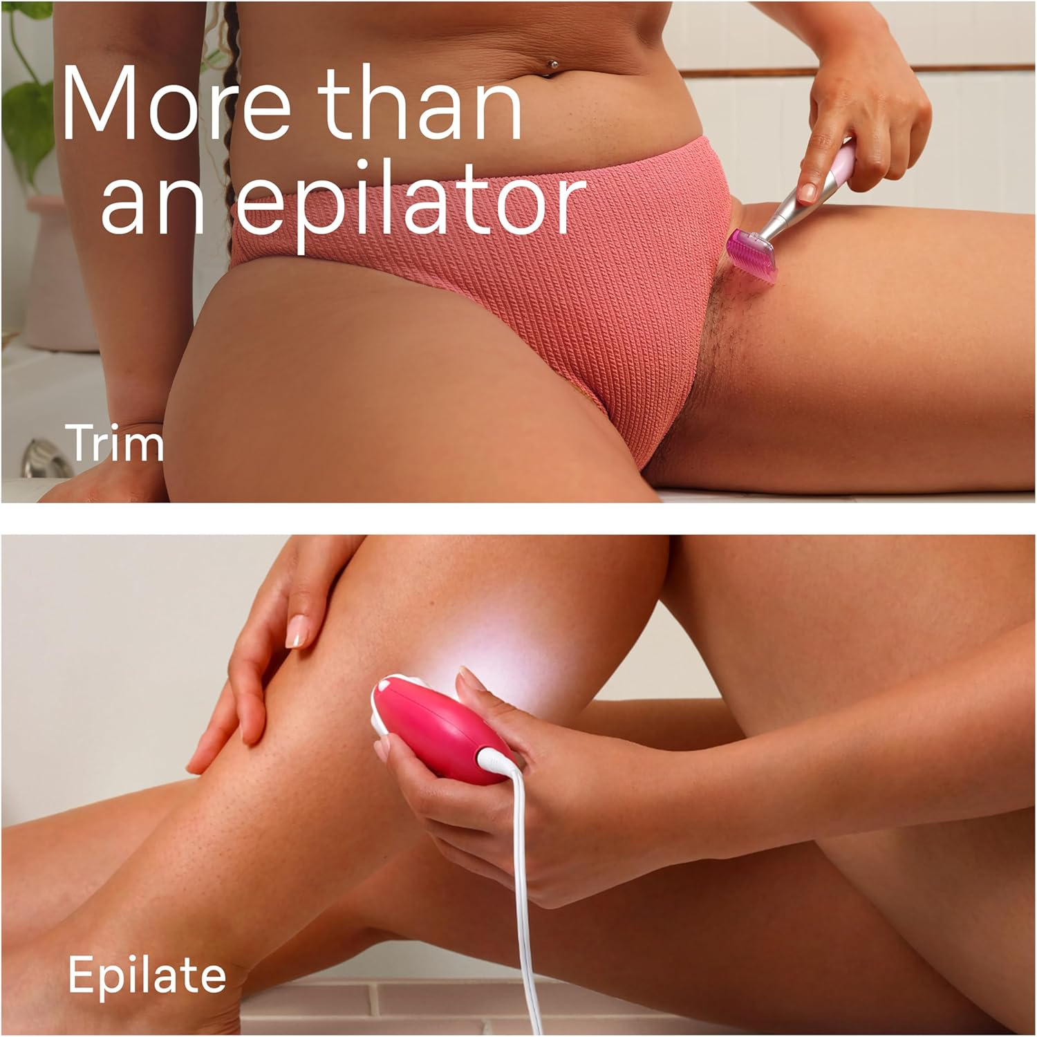 Braun 3-202 Silk-&Eacute;pil 3 Epilator Include Bikini Trimmer, Raspberry image number 6