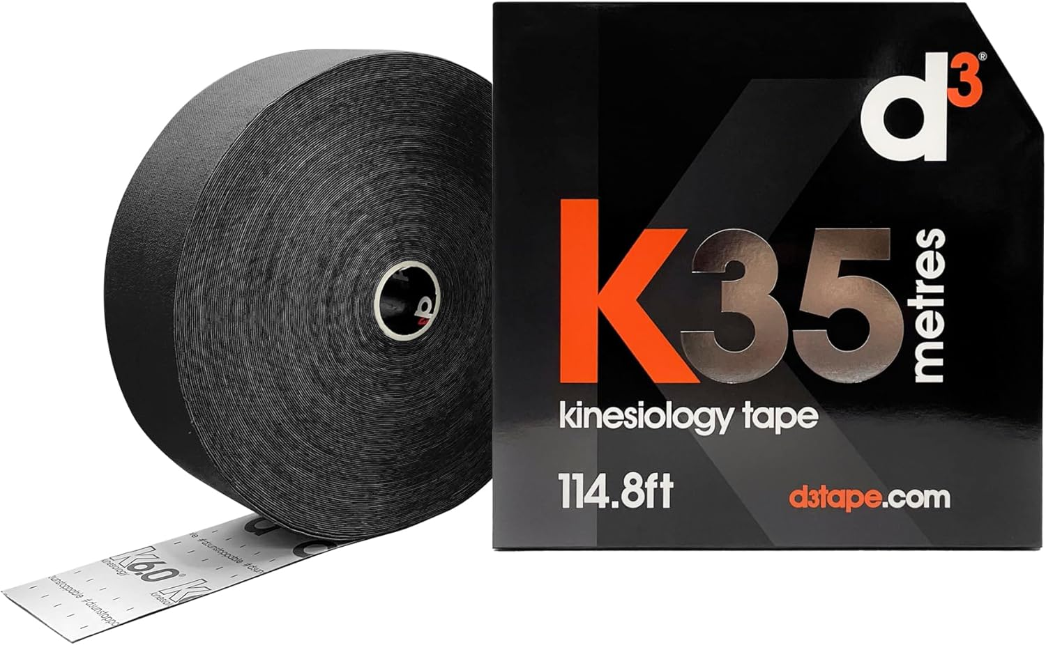 D3 K35 Extra Long Kinesiology Tape Roll 50Mm X 35M Latex-Free Hypoallergenic Joint Muscle Sports Physio Medical Injury Support (Lime)