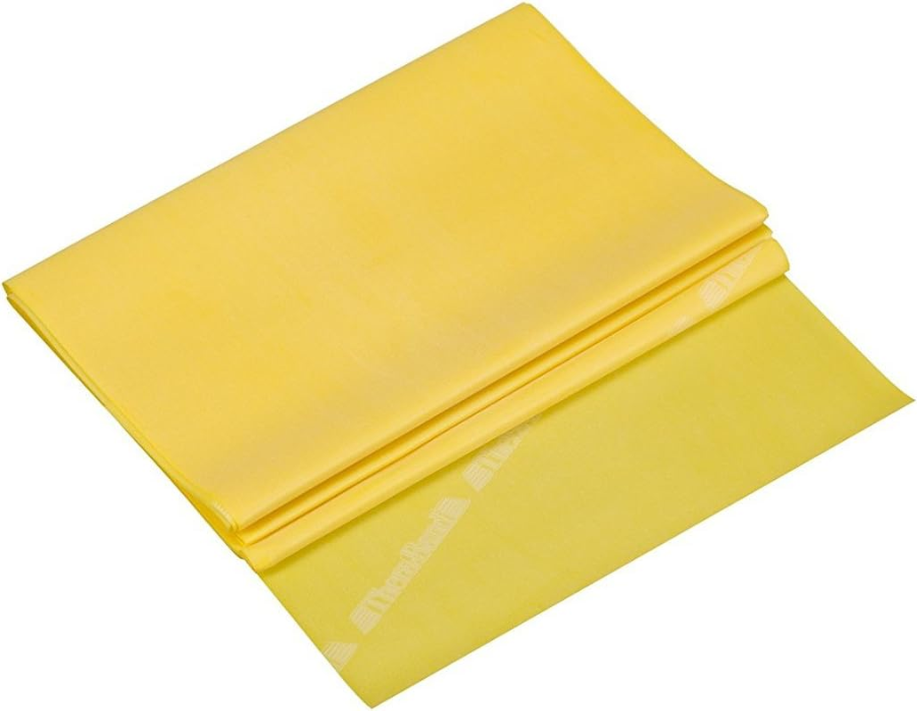 Theraband Resistance Bands - Bulk Pack of 30-1.5M Length - for Upper & Lower Body & Core Exercise - Yellow - 3.0/1.3 Pounds/Kilo of Force at 100% Elongation image number 6
