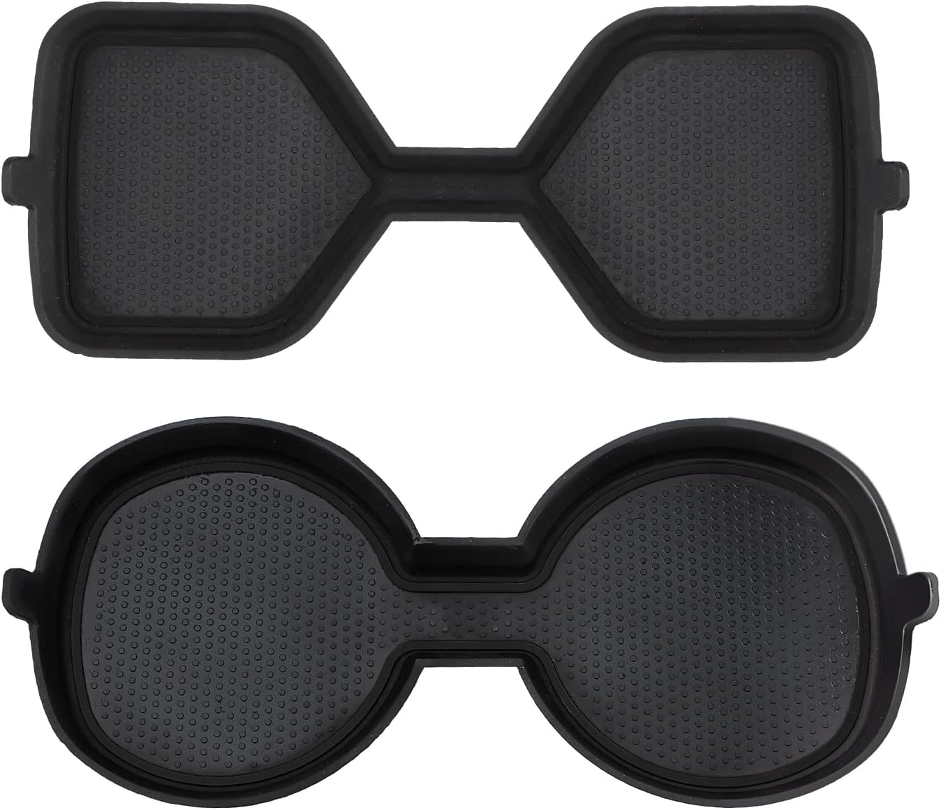 Auovo 3D Cup Holder Inserts Coaster Compatible with Toyota RAV4 Accessories 2024 2023 2022 2021 2020 2019 Silicone Cup Mat Pad Interior Decoration (Black Trim, 2-Pcs Kit) image number 1