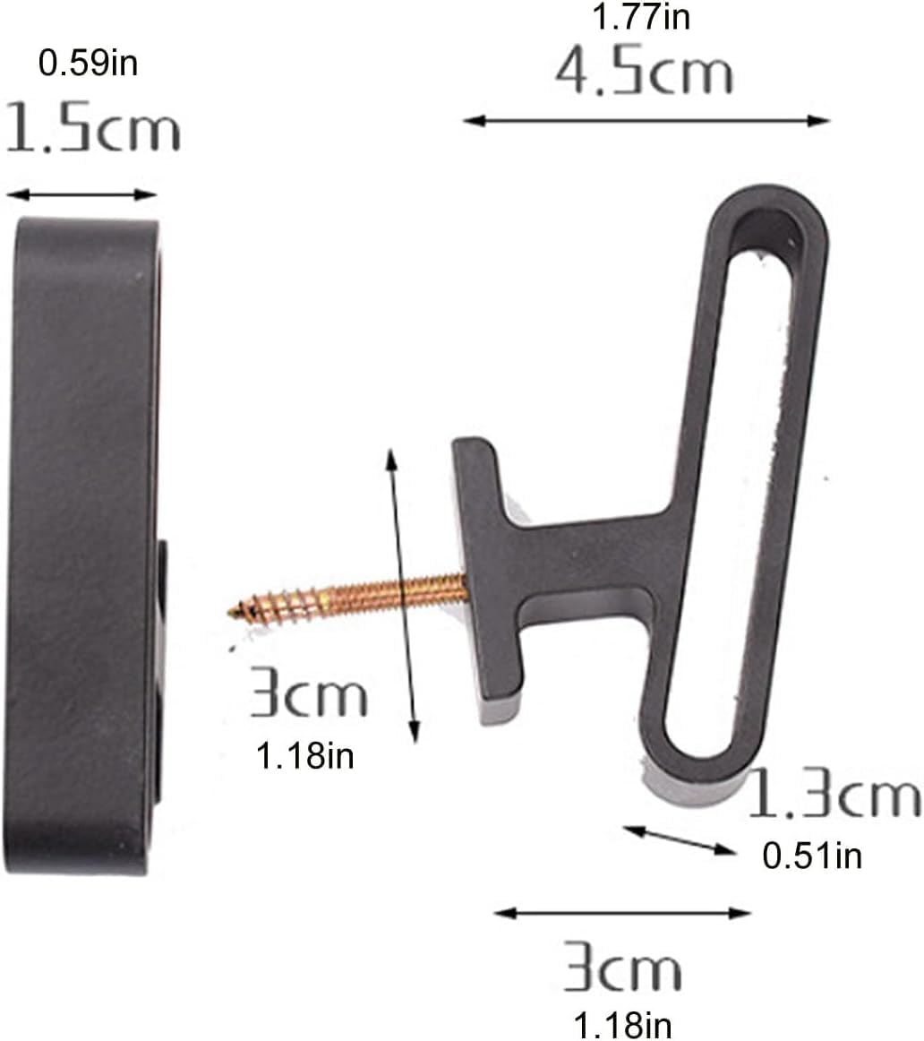 LMSNE Curtain Tiebacks,Wall Mounted Curtain Holdbacks with Screws, 2 Pcs Decorative Curtain Hooks for Home Office Decor. image number 1