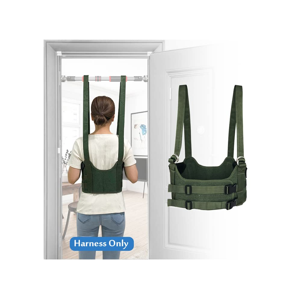 Spinal Decompression Harness Hang Upside down Back Stretcher for Lower Back Pain Relief Lumbar Traction Device Spine Decompression Belt Bulging Herniated Disc Relief Back Stretching Device - Large