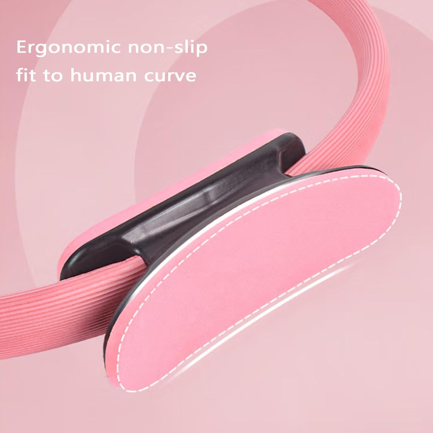 METOY Yoga Pilates Stretch Ring Set,Fitness Shaping Training Circle, Pilates Ring 14 Inch for Thigh Workout,Inner Thigh Exercise Equipment for Women, Pilates Equipment Thigh Master,For Home/Gym image number 5