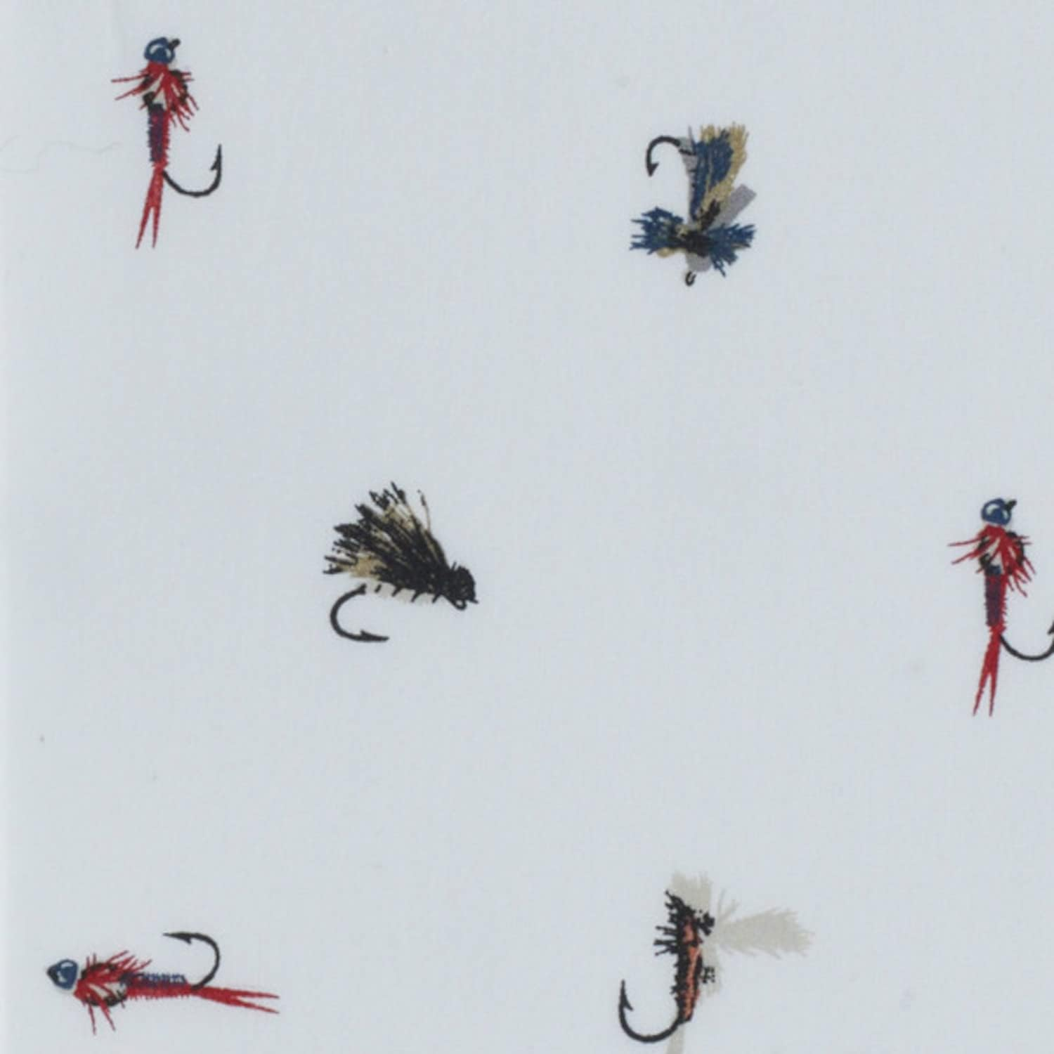 Eddie Bauer - Queen Sheets, Cotton Percale Bedding Set, Crisp & Cool Home Decor (Fishing Flies White, Queen) image number 6