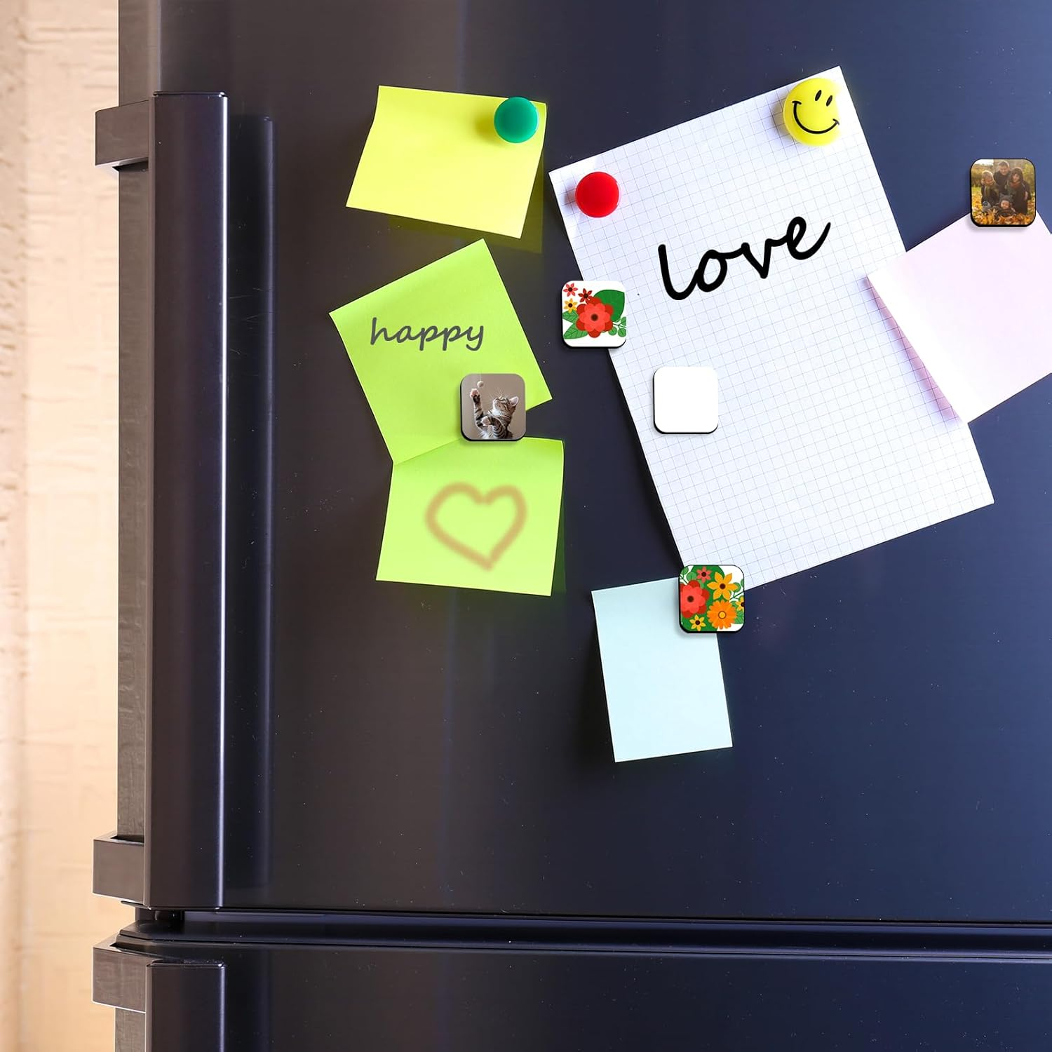 TEAONE Sublimation Fridge Magnets, 10 PCS Fridge Blank Magnets for Whiteboard, Microwave, Oven Decor (5 X 5Cm) image number 5