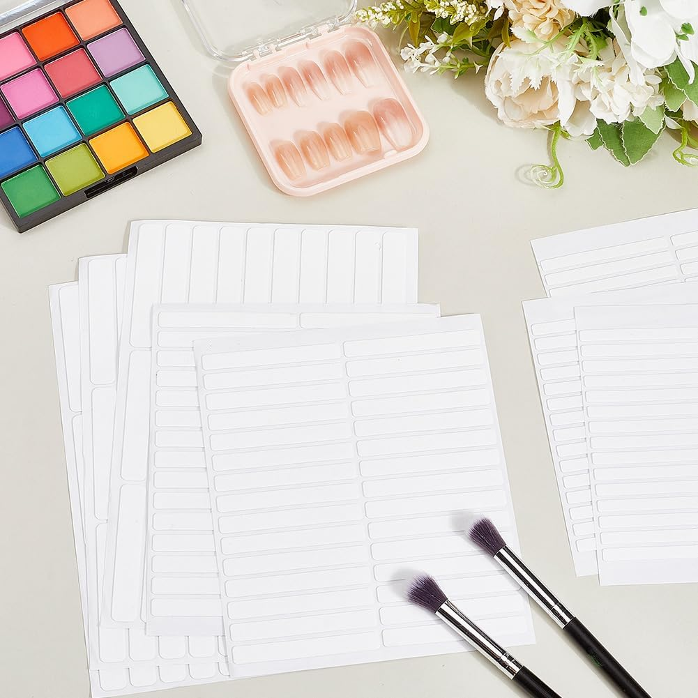 CRASPIRE 12Pcs 3 Sizes Double Sided Nail Tape Nail Art Display Strips Clear Adhesive Removable Press on Mounting Fixation Tools Tip Tape Strip for Packaging Storage Design Salon Home Decor Supplies image number 2