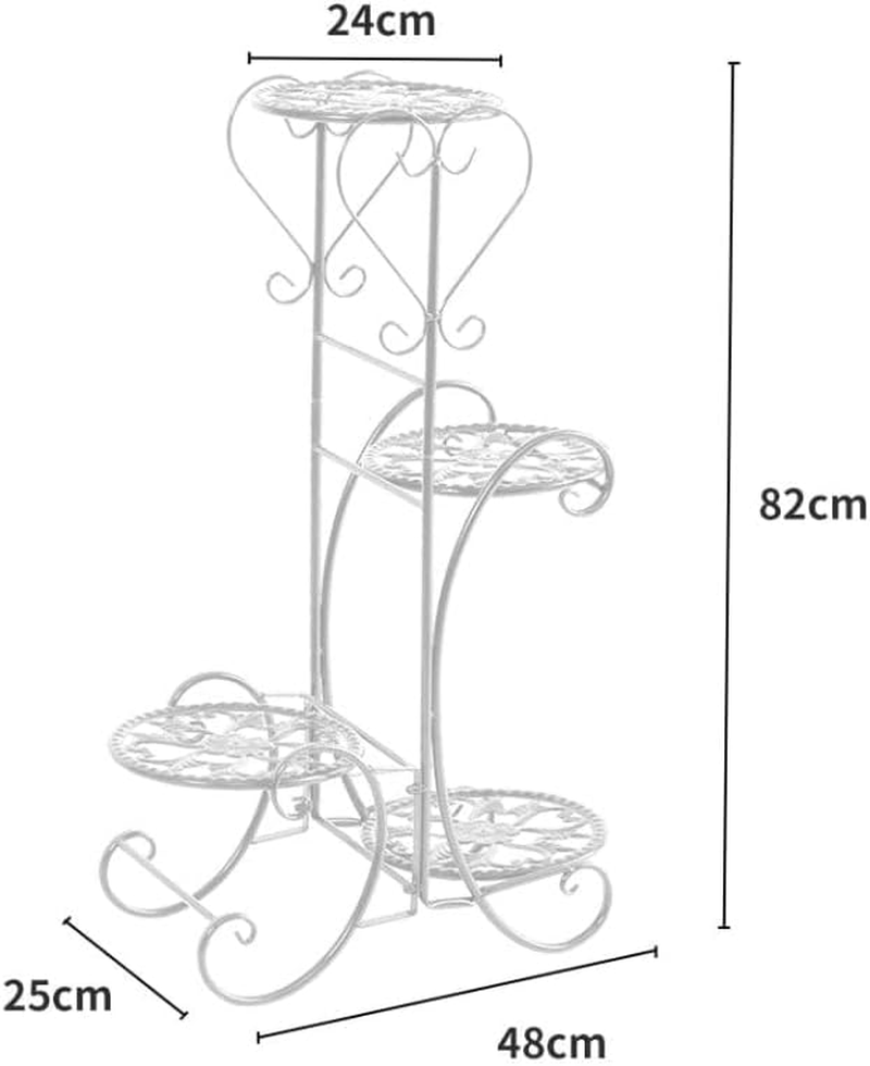 Levede Plant Stand Outdoor Indoor Metal Flower Pots Rack Corner Planter Shelf image number 3