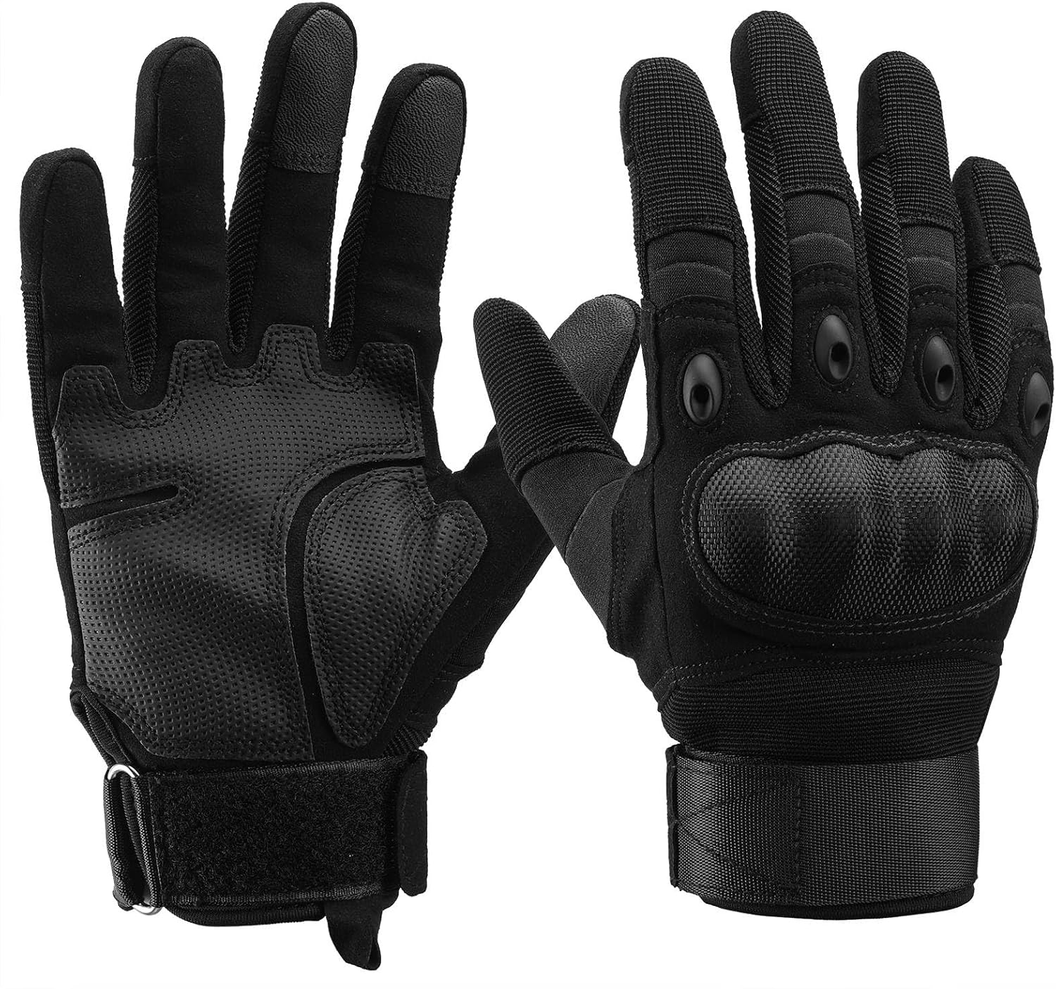 LOKZEER Motorcycle Gloves for Men Women: Touchscreen Gloves for Texting, Cycling Gloves with Non-Slip Palm Breathable Holes for Motorbike, ATV, MTB, Motocross image number 3