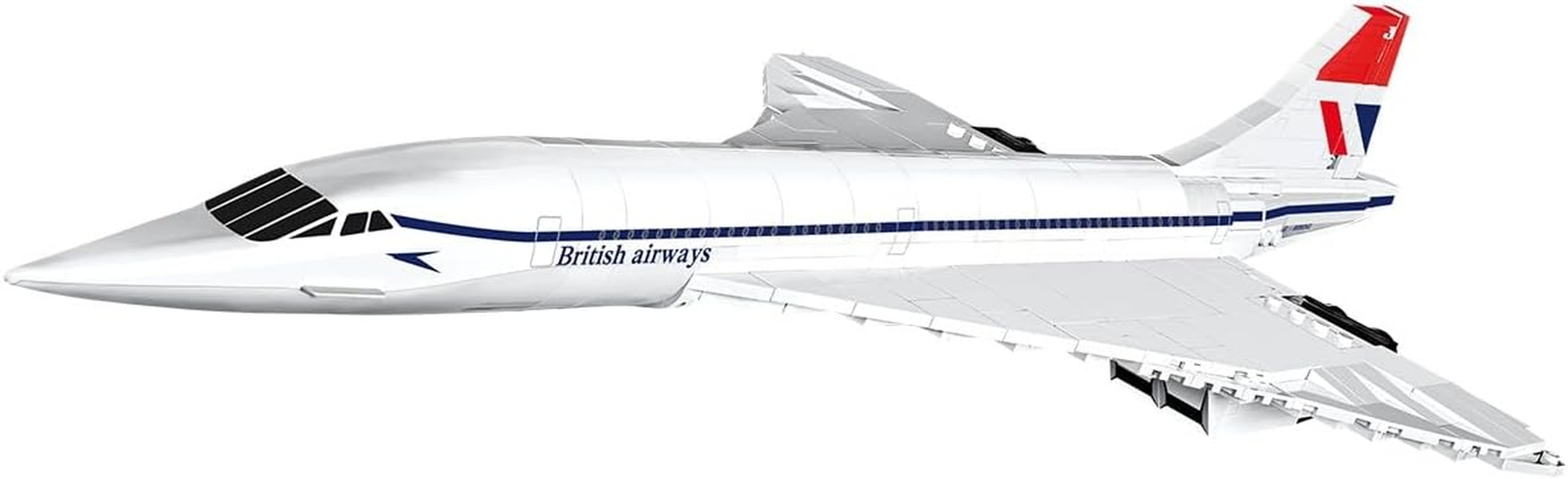 Cobi 1:95 Scale Historical Collection World War II Brooklands Museum G-BBDG Concorde Turbojet Plane 450-Pieces Building Block Kit image number 4