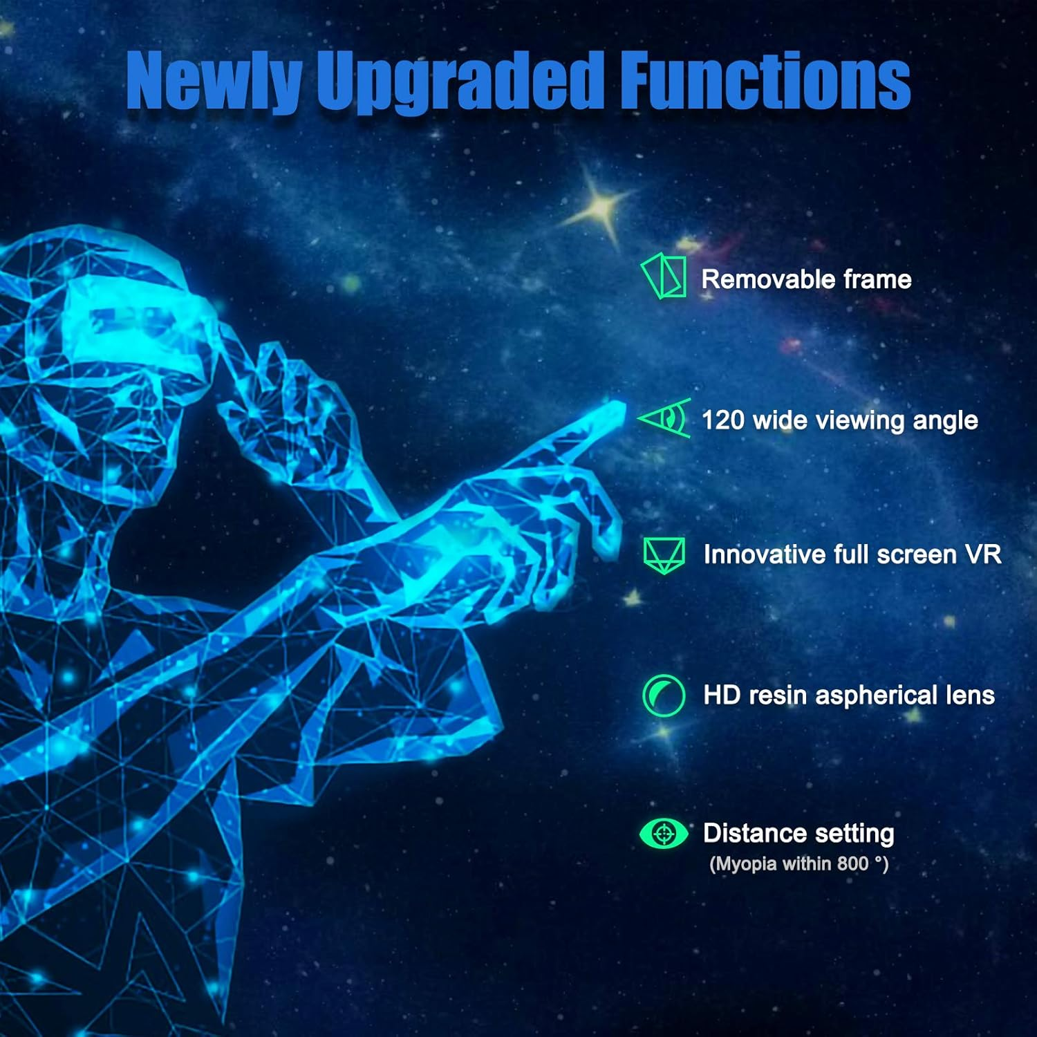 3D Virtual Reality Glasses,Vr Headset Full Screen Visual Wide-Angle Soft & Comfortable New 3D VR Glasses for 5-7In Smartphone and Iphone 11/Pro/X/Xs/Xr/Max,For Samsung S20/S10/Note10/9/Plus image number 5