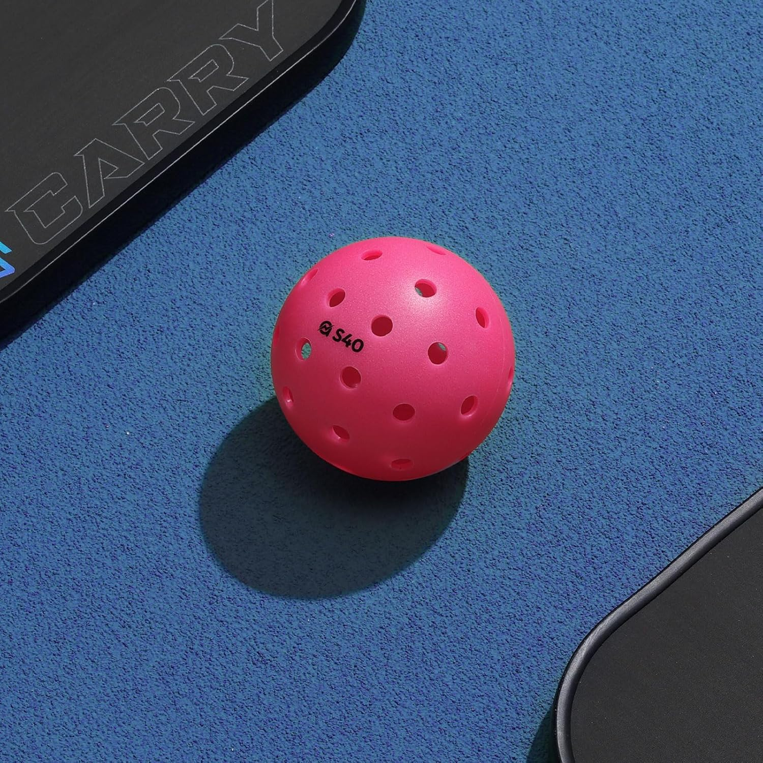 A11N S40 Outdoor Pickleball Balls- USA Pickleball Approved for Tournament Play, 3/6/12/50-Pack, Neon Green/Fuchsia/Tangerine image number 3