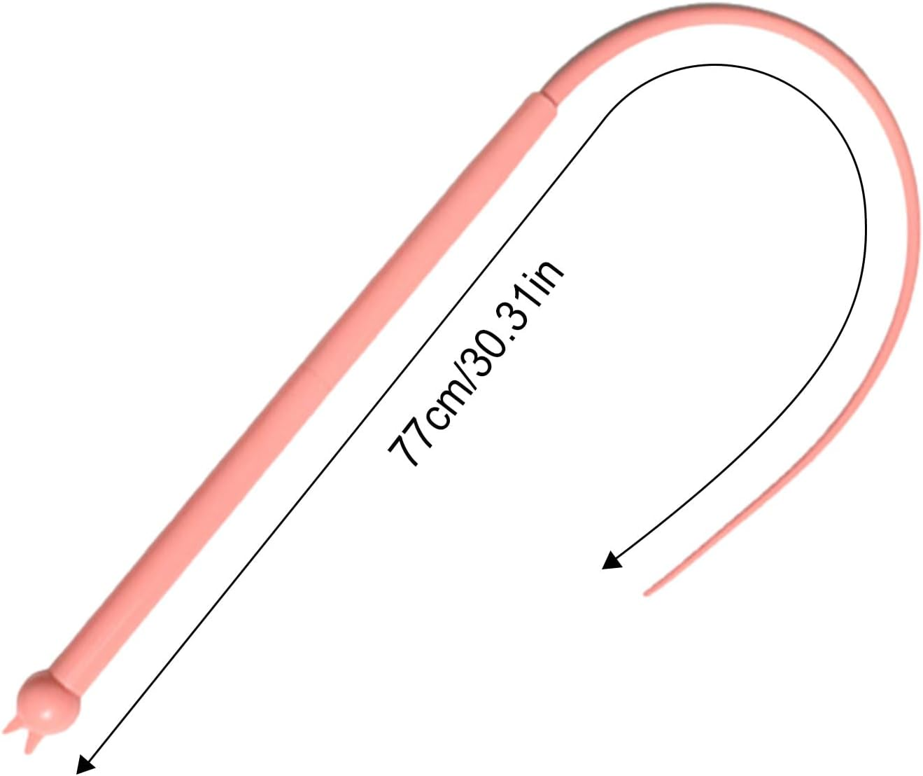 Cat Teaser, Bite-Proof Silicone Cat Wire Toy, 30 Inch Teaser Tail Shape Jumping Cage Indoor Playing Hunting Simulation Home Pet Mental Enrichment Exploring for Feline Fun image number 2