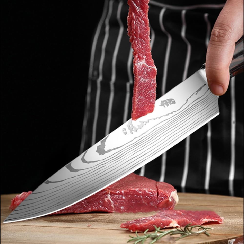 Frafuo Professional Chef Knife, 33Cm Pro Kitchen Knife, German High Carbon Stainless Steel Knife with Ergonomic Handle image number 3