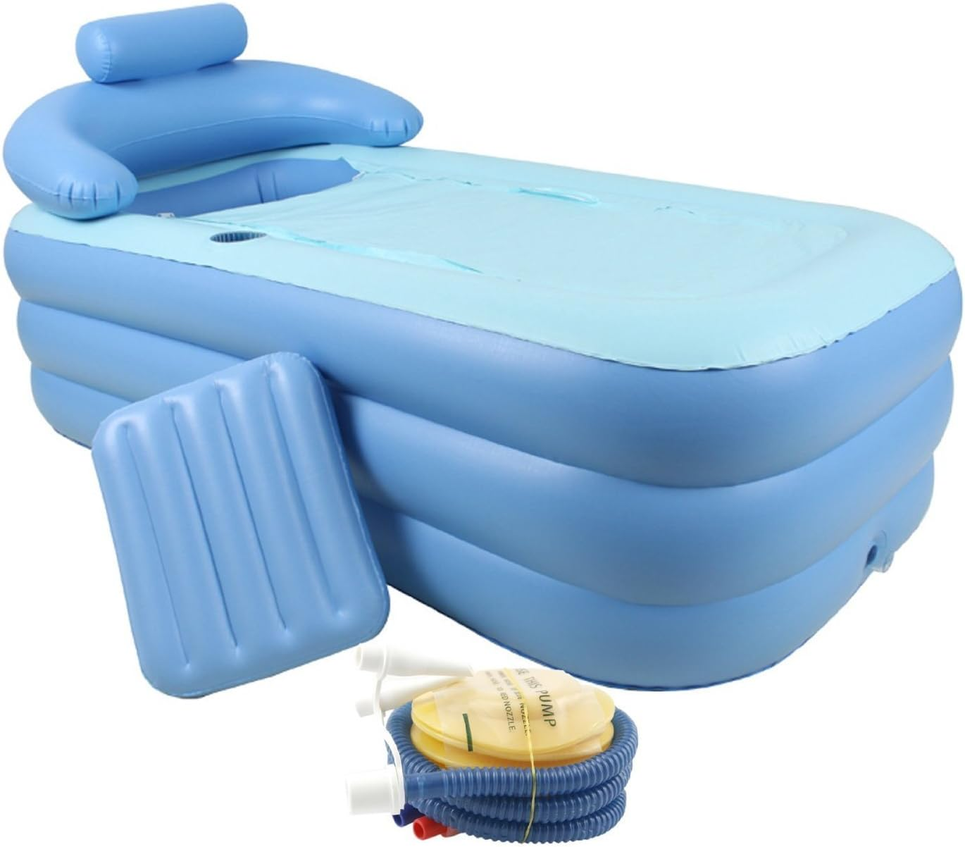 Portable Inflatable Bath Tub, PVC, Indoor Travel Spa, Foldable Design image number 6