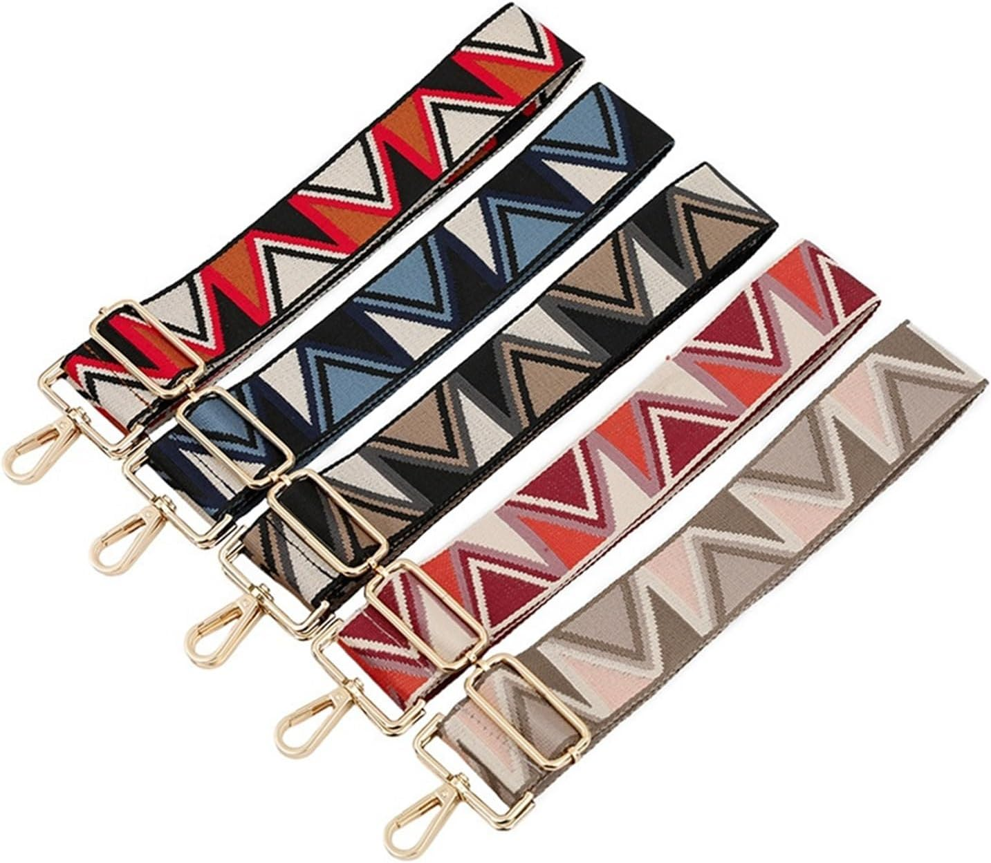 Shoulder Strap Bag Straps Adjustable Bag Part Accessories for Handbags Leather Belt Wide Rainbow Replacement Shoulder Strap Crossbody Handbag Replacement Strap (Color : S-19, Size : Gold) image number 2