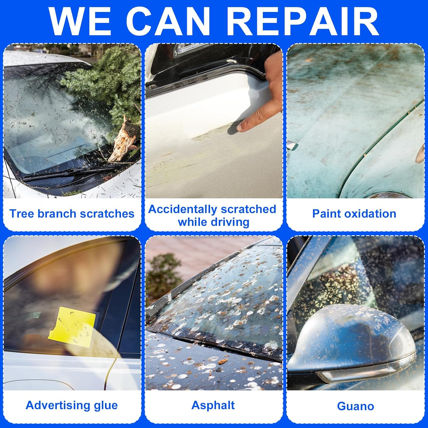 6Pcs Nano Sparkle Cloth for Car Scratches Remover, Auto Shine Cleaning Cloth Multi-Purpose Nanosparkle Cloth to Repair Lightly Car Scratch Polishing Vehicles Paint image number 5