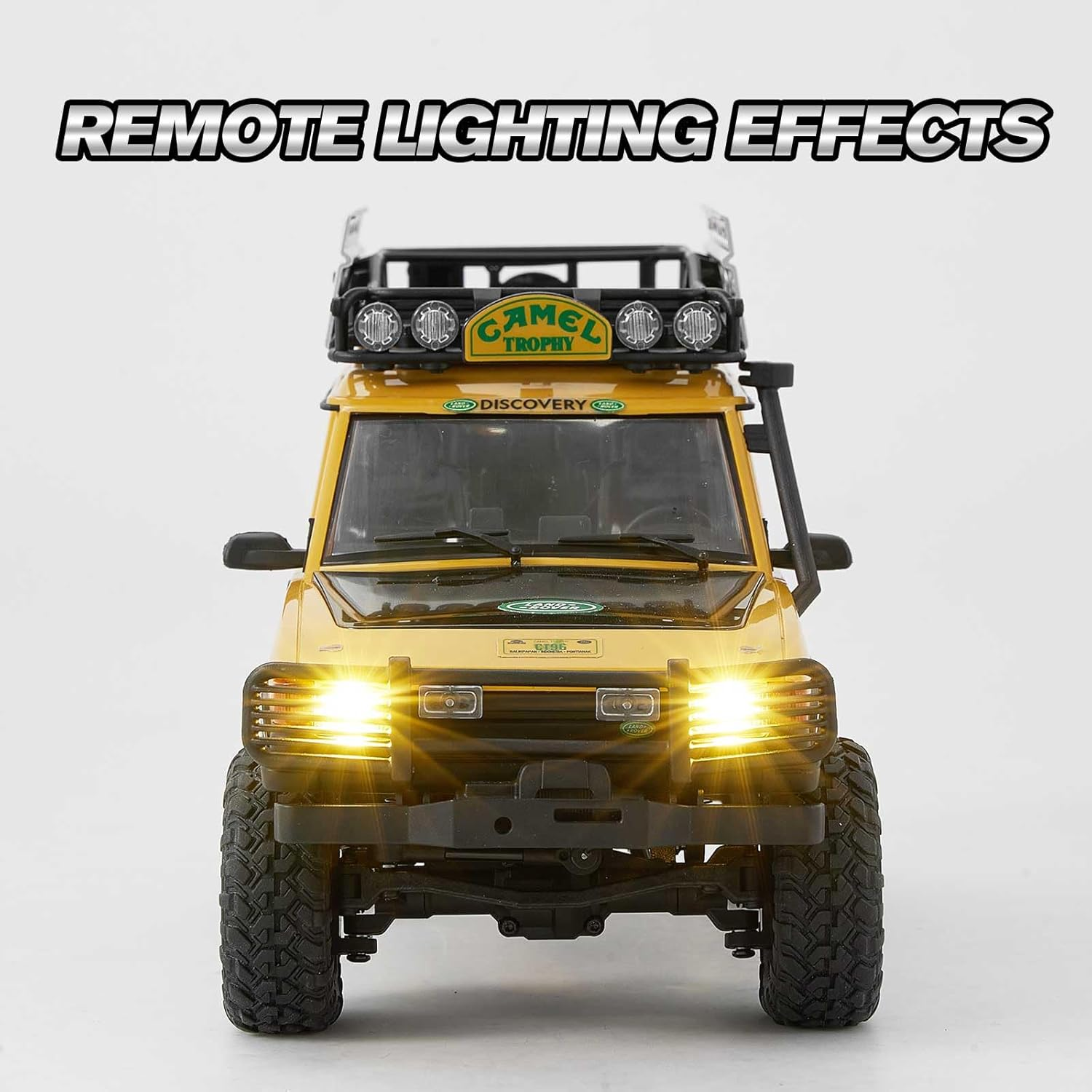 FMS 1/24 RC Crawler, FCX24M Land Rover Discovery, 2.4Ghz Off-Road RC Rock Crawler with Lighting Effects, Speed Switch and Accessory Packs, RC Cars for Adults image number 3