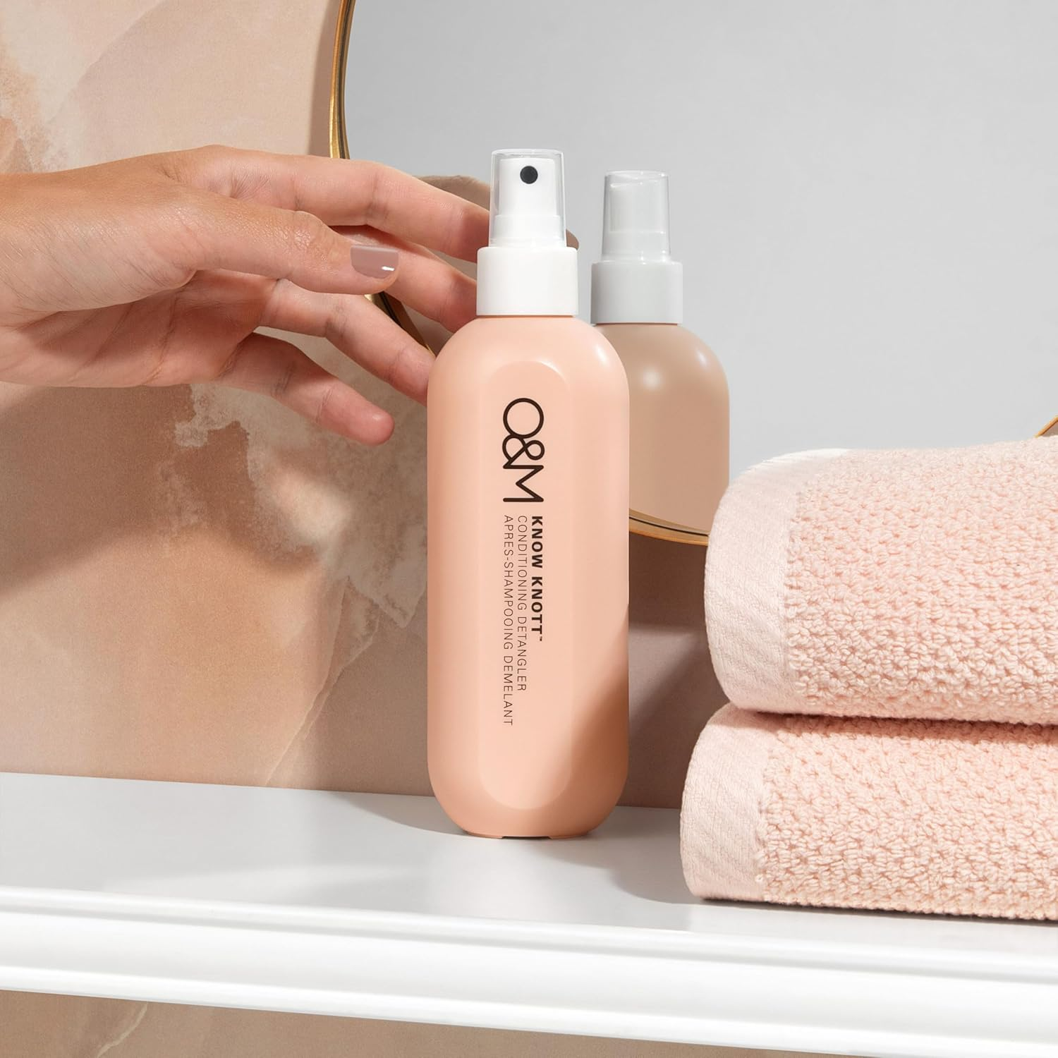 O&M Know Knott Detangling Spray - 50Ml Mini - Nourishes & Detangles - Clean from Sulfates, Parabens, Silicones, MIT, Phthalates, Triclosan, Propylene Glycol & Gluten, PETA Certified & Vegan, Australian Made, PCR Packaging image number 4