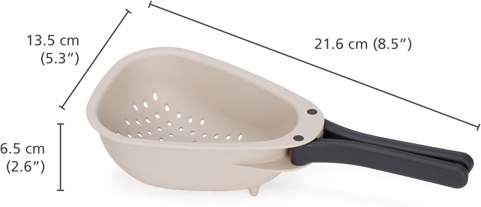 Joseph Joseph Droplet Mini Colander with Folding Handles, Kitchen Strainer for Small Vegetable, Fruits & Berries, Space-Saving image number 5