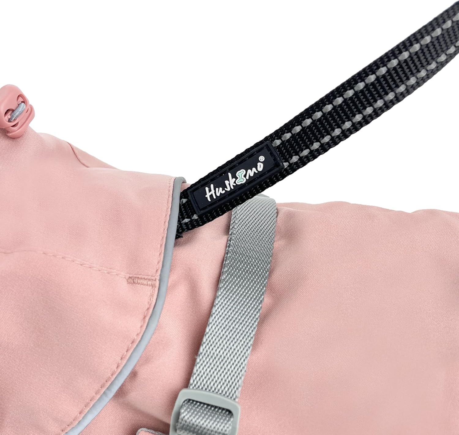 Huskimo Peak Dog Waterproof Raincoat, Dusty Pink, 33Cm image number 2