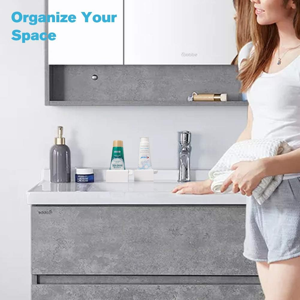 BEZOX Set of 2 Minimalist Toothpaste Tube Roller Squeezers, ABS Plastic, Eco-Friendly Manual Toothpaste Squeeze Dispenser - White image number 3