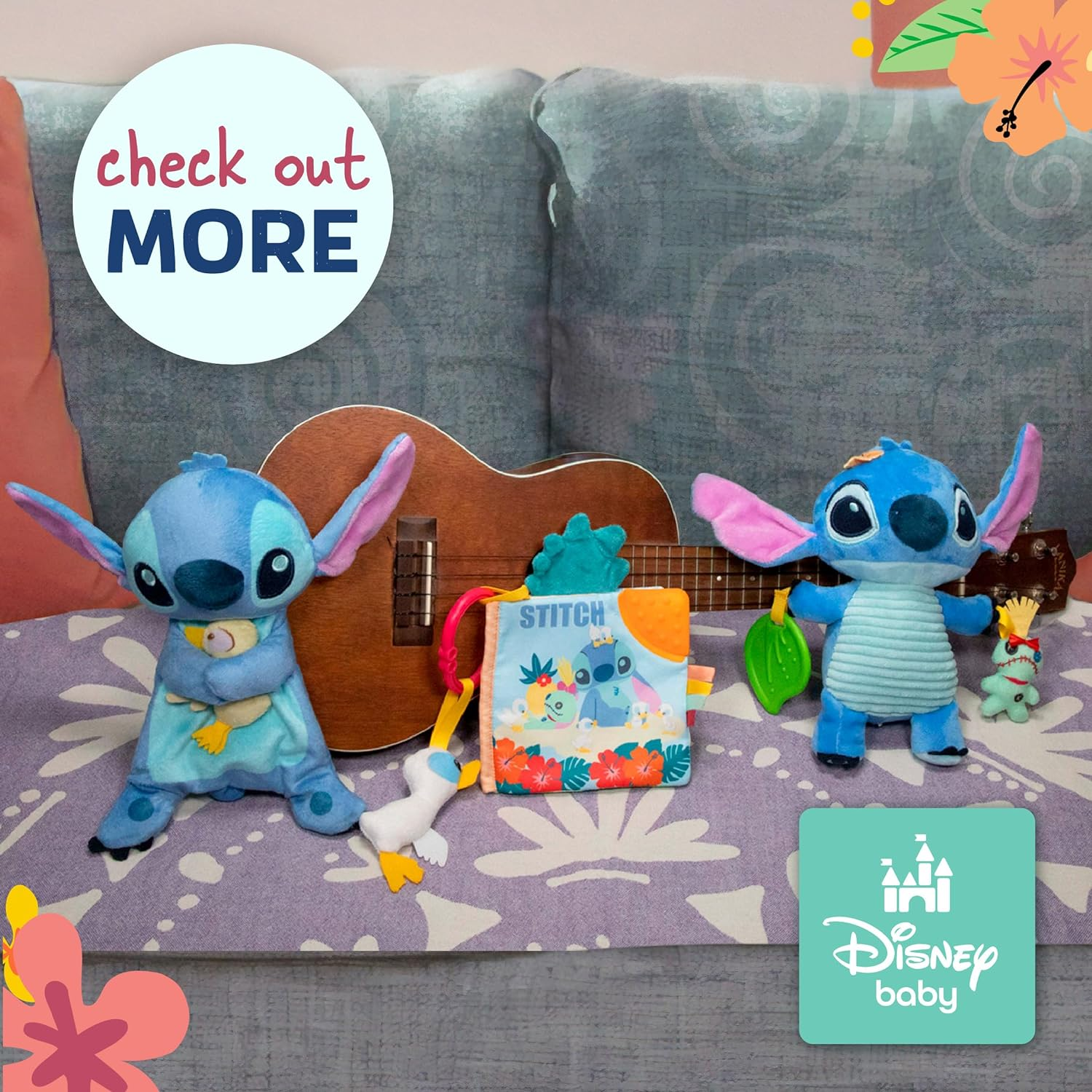 Disney Baby Stitch Snuggle Blanket Plush Toy, 30 Cm