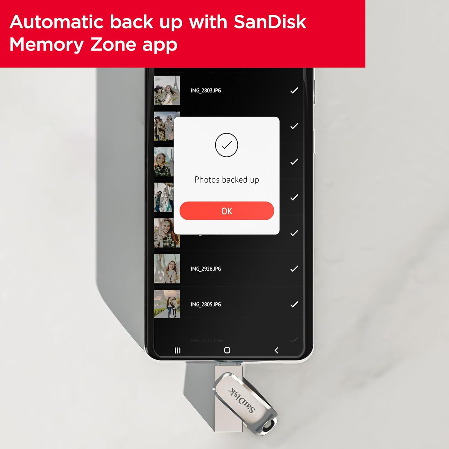 Sandisk 64GB Ultra Dual Drive Luxe USB Type-C - up to 400Mb/S - SDDDC4-064G-GAM46 image number 5