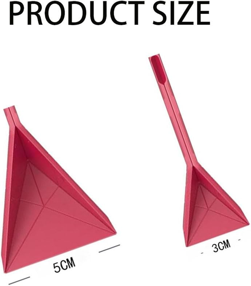 Polygons 3-In-1 Measuring Spoon Set, 2 Foldable Spoons with 6 Sizes for Cooking, Baking and Liquid Ingredients Space Saving Flat Design, Food Grade Kitchen Utensil Gadget - Red image number 6