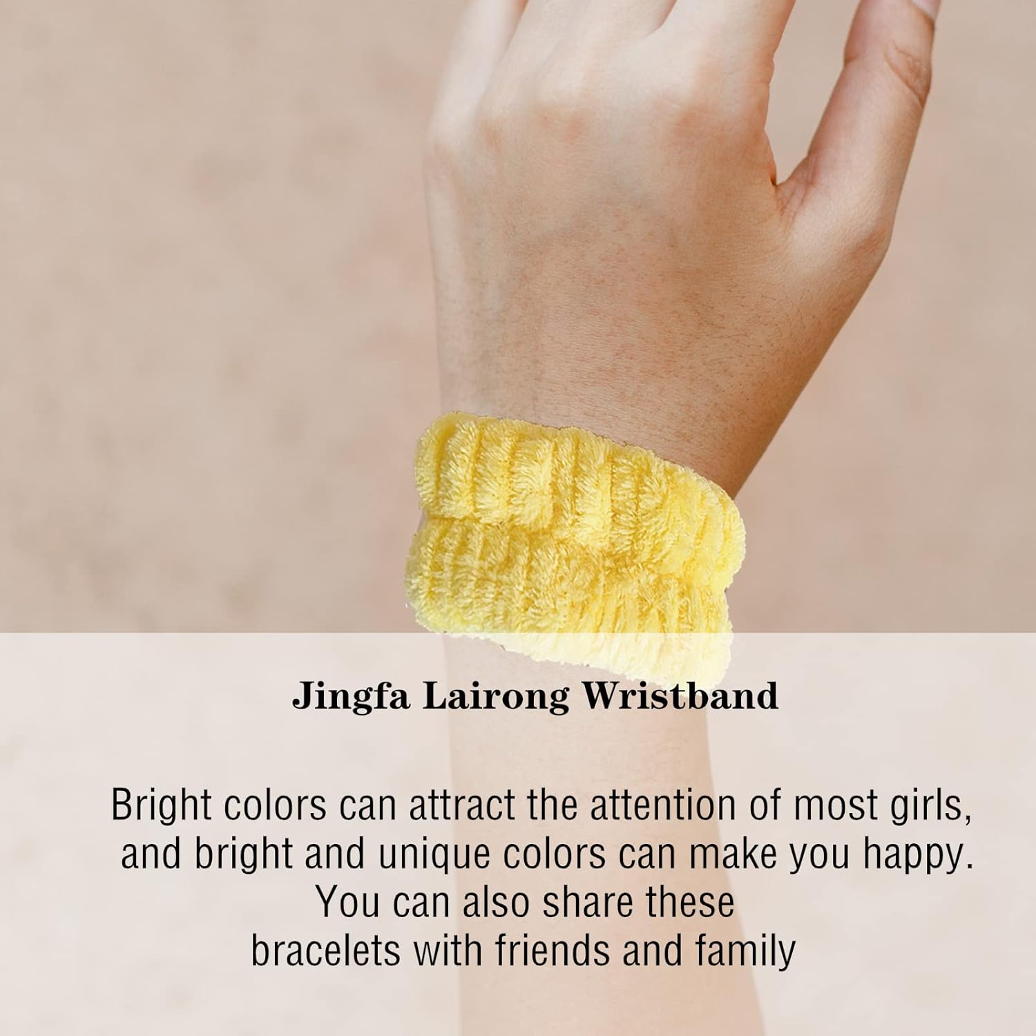 KAYLRE 4 Pairs Wrist Spa Wash Band Microfiber Wrist Washing Towel Band Bracelets for Washing Face Absorbent Wristbands Wrist Sweatband for Women Girls Prevent