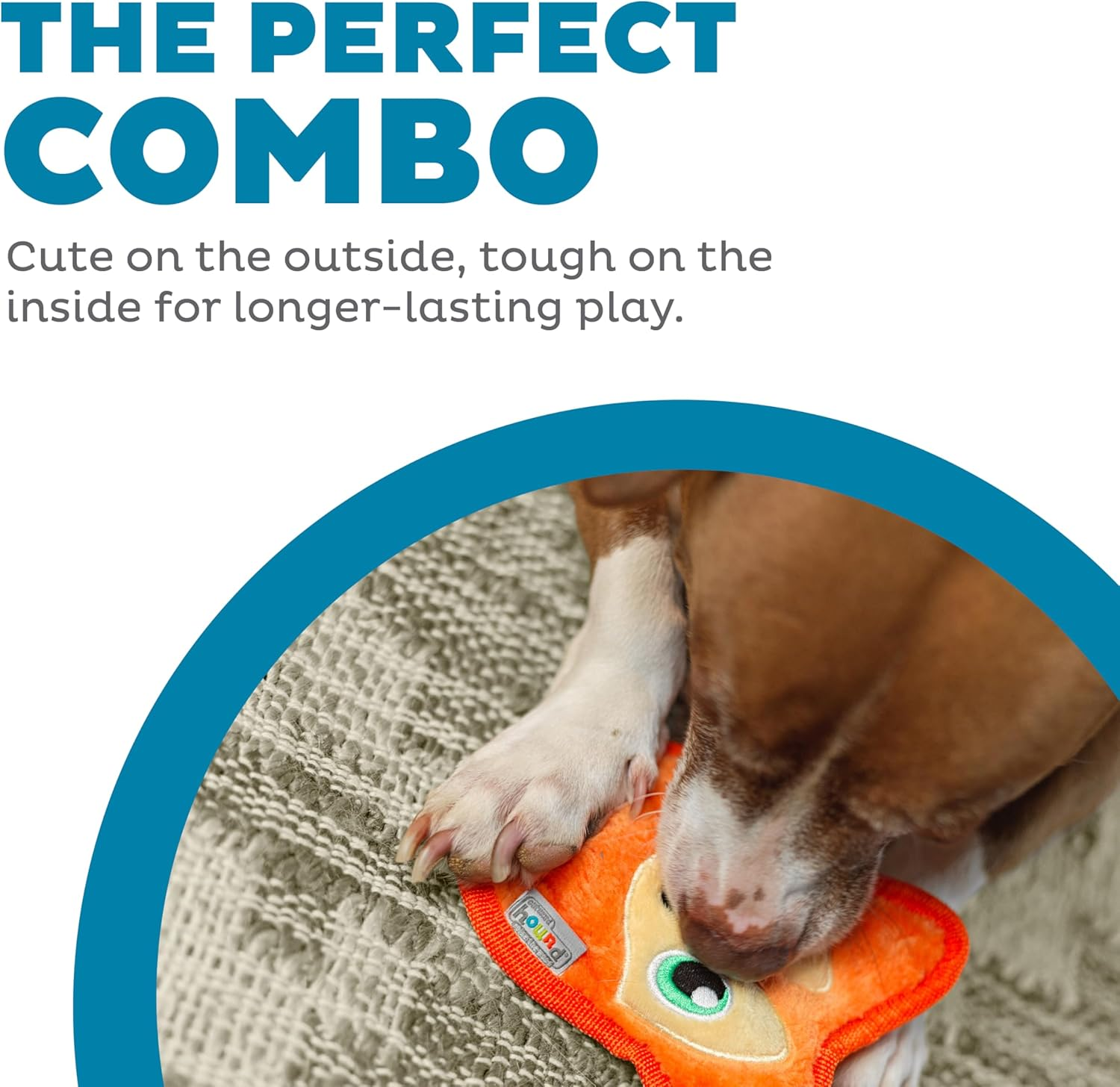 Outward Hound Invincibles Dog Toy - Stuffingless Squeaky Plush Dog Toy image number 4