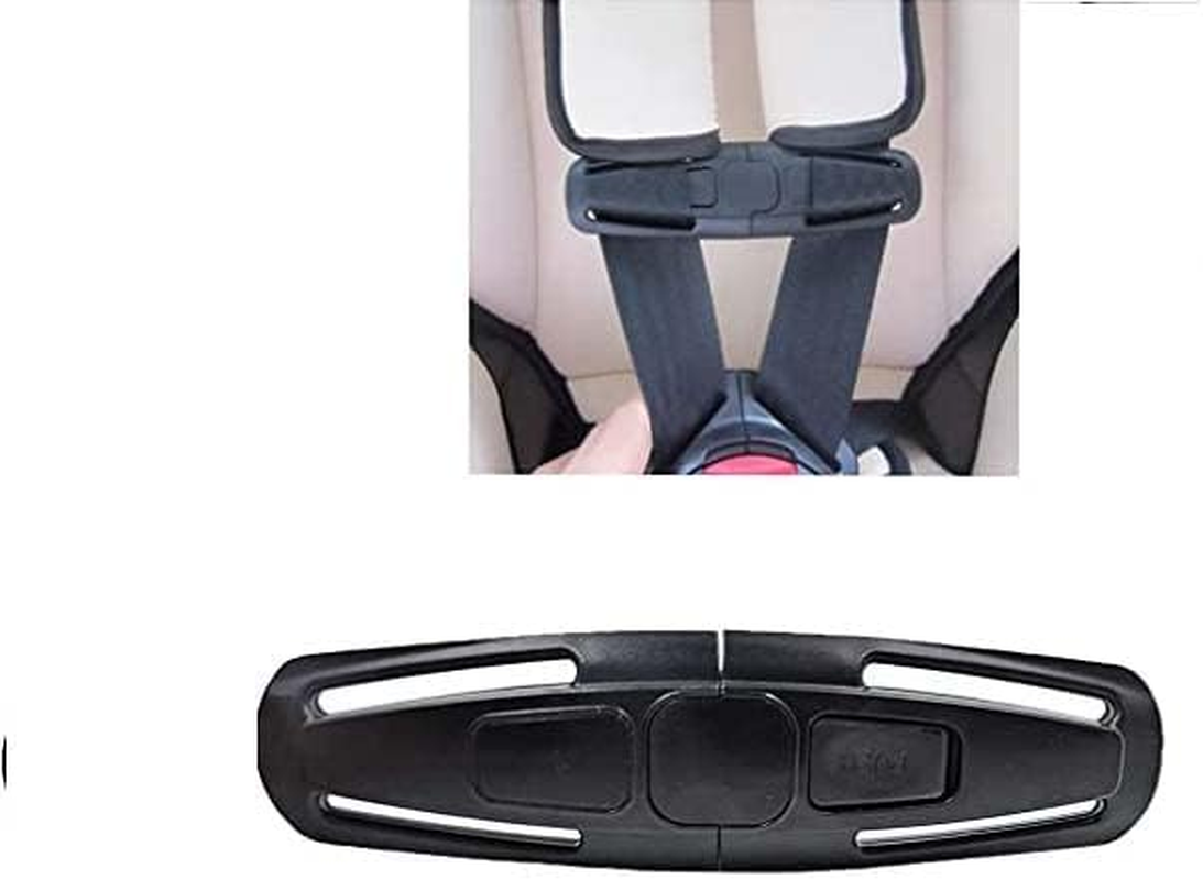 Black Universal Child Seat Chest Harness Clip and Baby Seat Safety Belt Clip Buckle Universal Replacement for Kids Trend Adjustable Guard image number 4