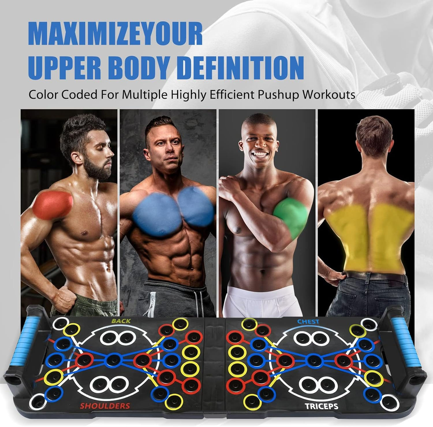 Push up Board- Multi-Function Foldable Push up Bar-Push up Stands Exercise Workout Fitness Equipment for Home Gym image number 3