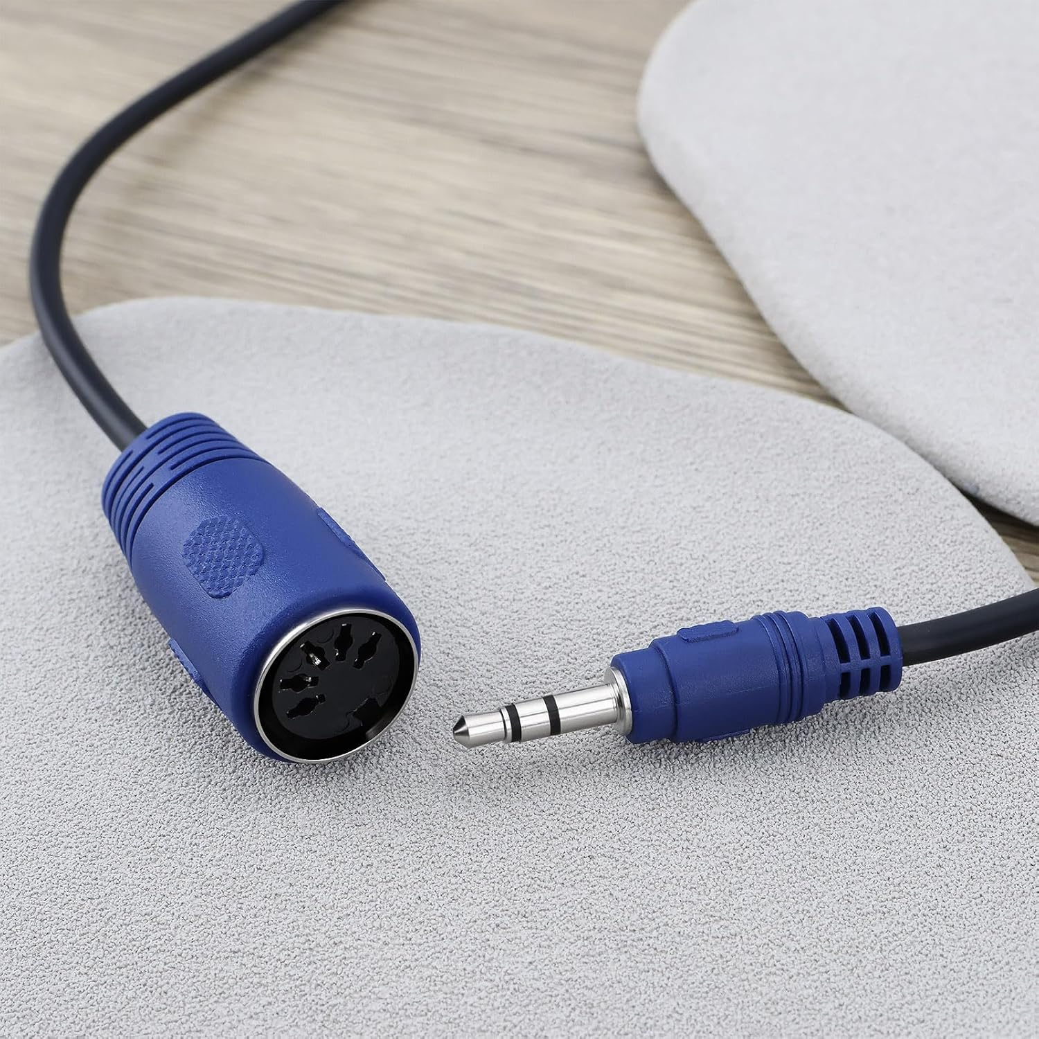 5 Pin MIDI Female to TRS 3.5Mm Male Cable Compatible with Akai MPC Studio MPC Touch MPX8 SQ-1, Straight TRS image number 1