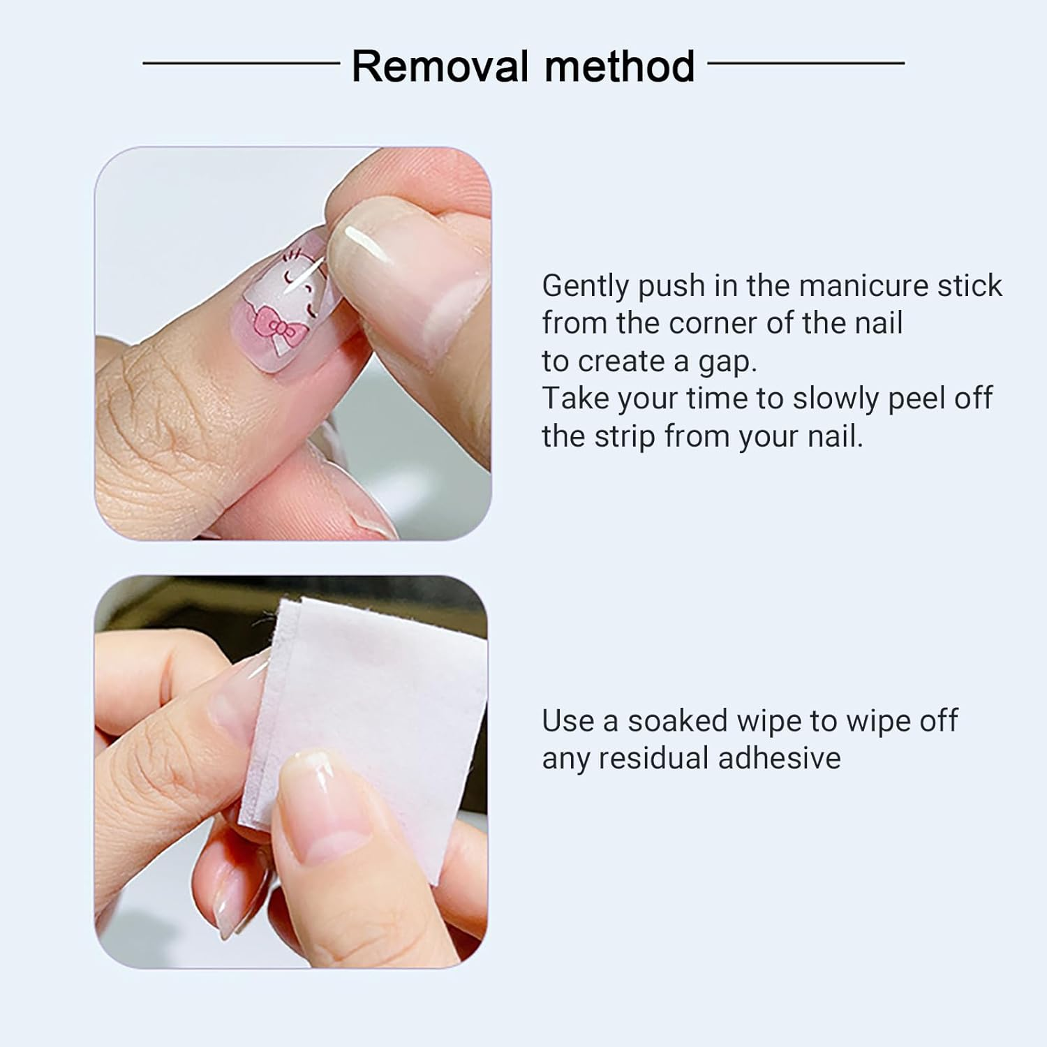 Joyeee Gel Nail Stickers Moon Star Semi Cured Gel Nail Strips Wraps UV/LED - Nails Art Design Salon Quality Decoration Accessories - 20Pcs image number 4