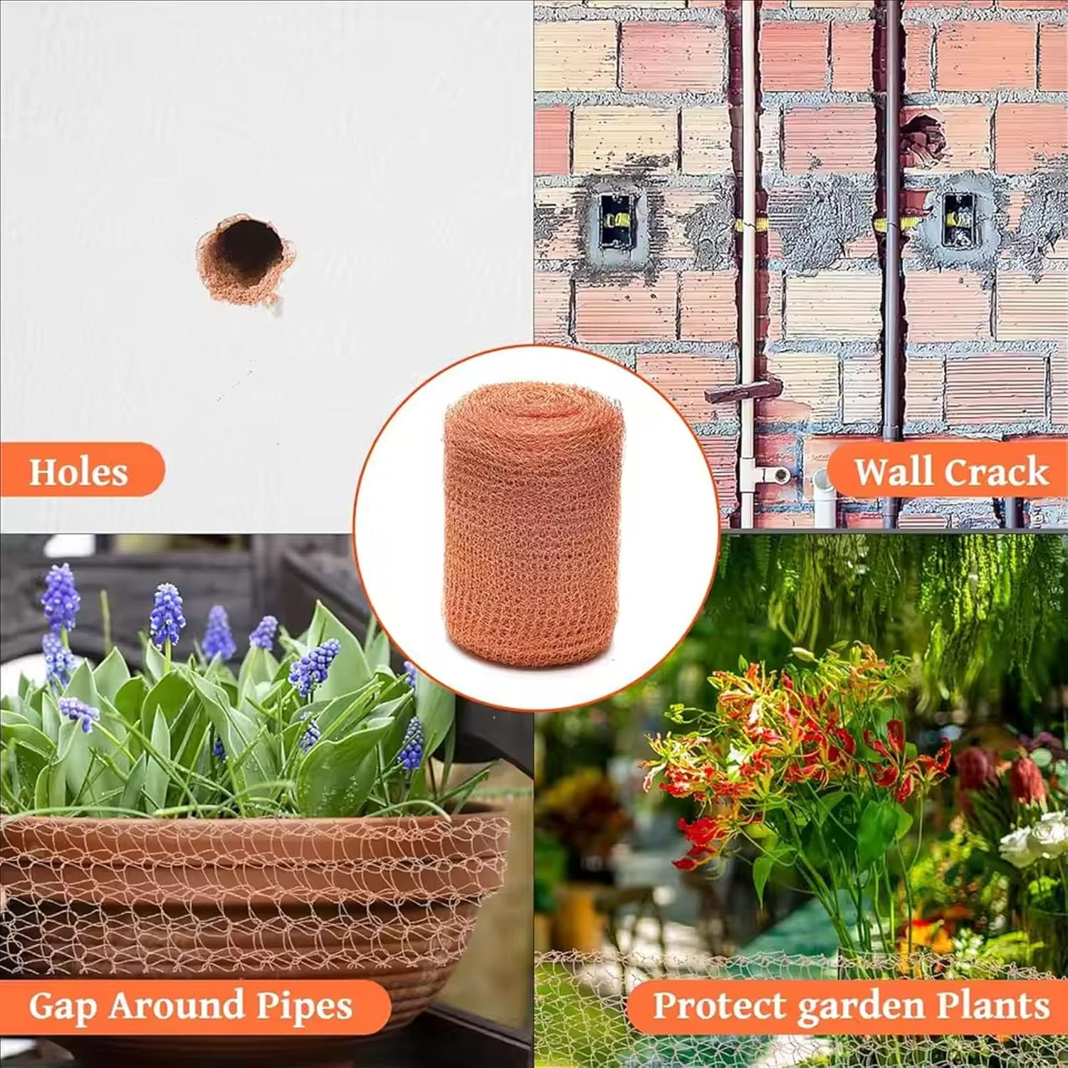 5Inch 20 FT Knitted Copper Mesh Roll 100% Pure Copper Rodent & Pest Blocker for Rats, Mice, Birds, Snails DIY Home Garden Gap Filler, Bat & Mouse Proof Barrier image number 5