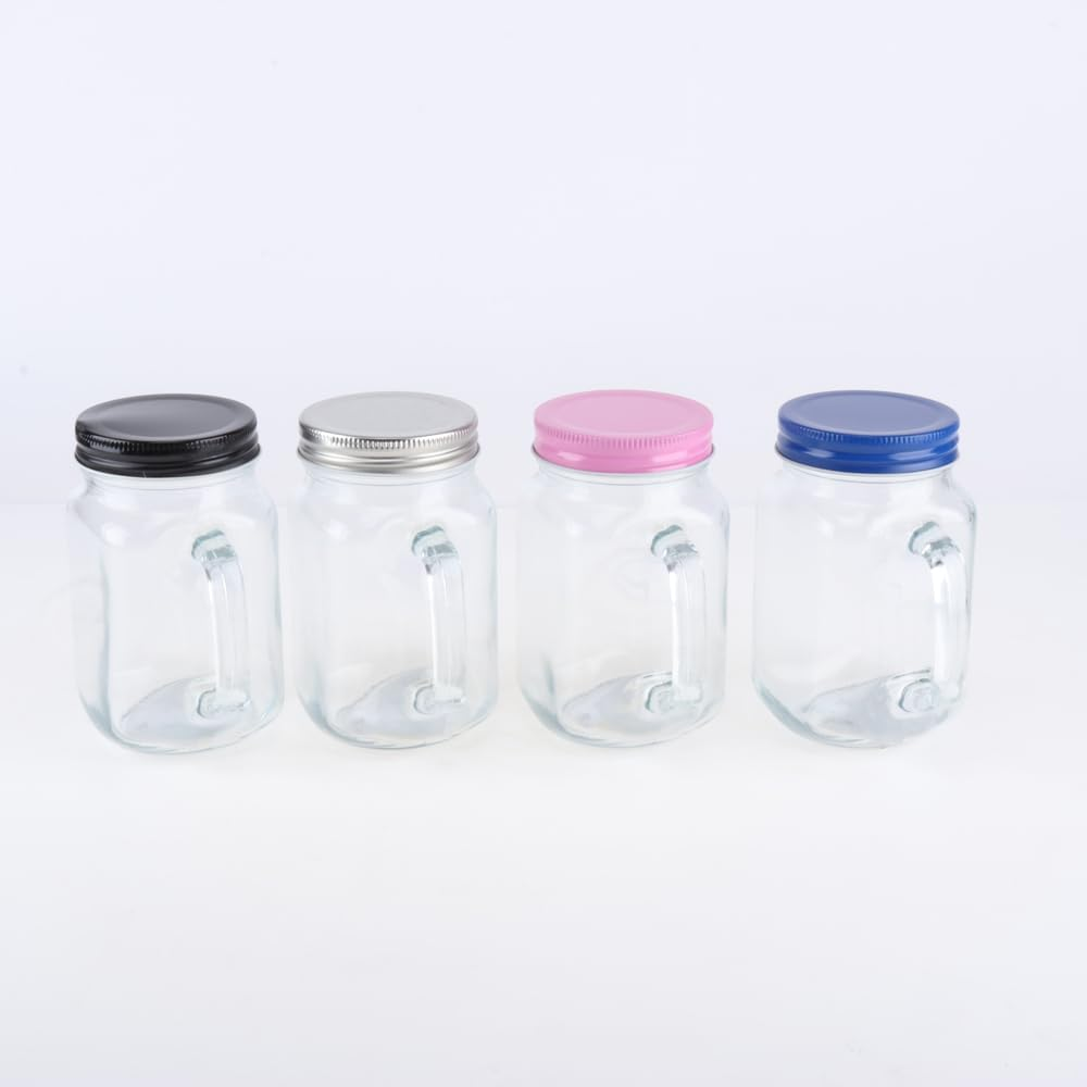 Homemaster Mason Jar with Lid, 450 Ml Capacity image number 4
