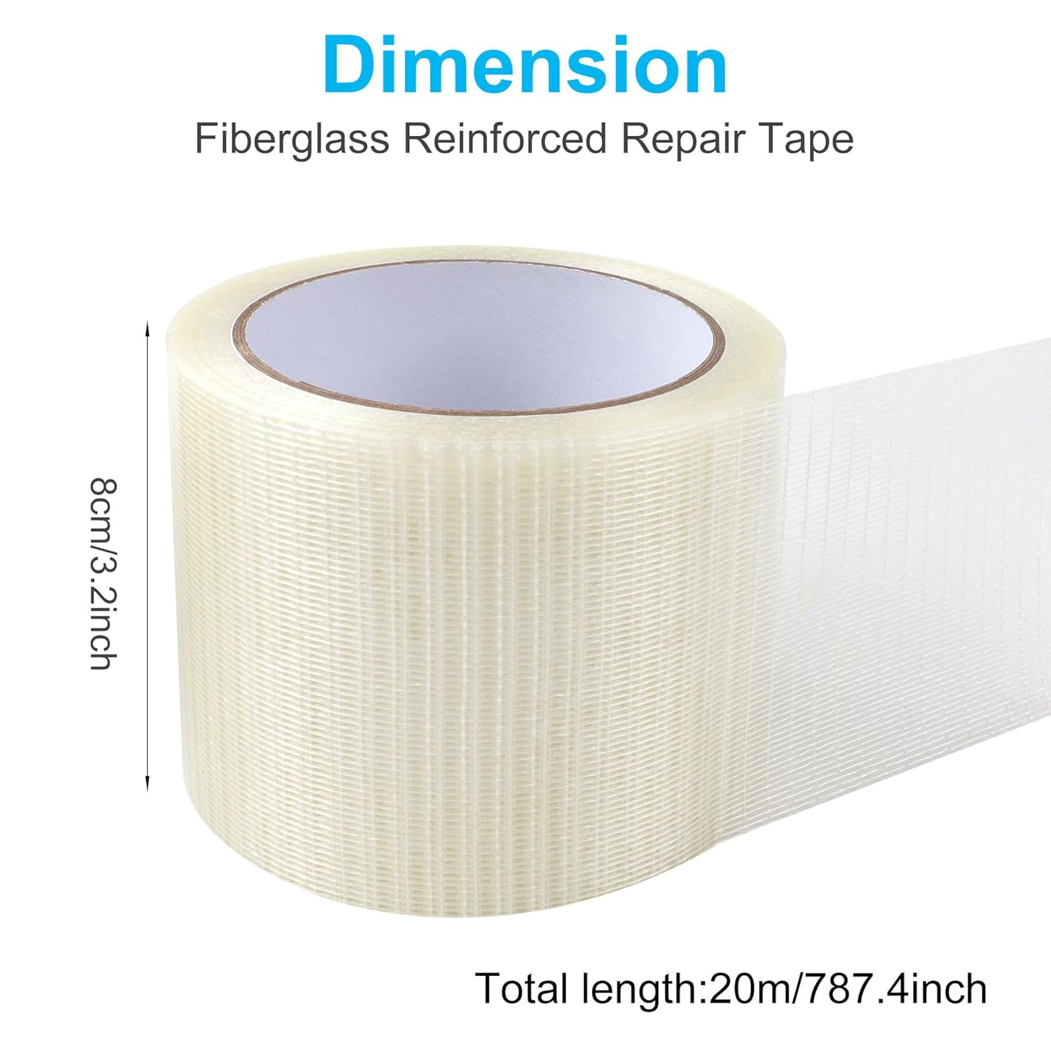 JUNART RV Awning Repair Tape,3.15Inx65.6Ft Waterproof High-Adhesive Fabric Repair Tape for Tents, Canvas, Sails,Etc image number 1