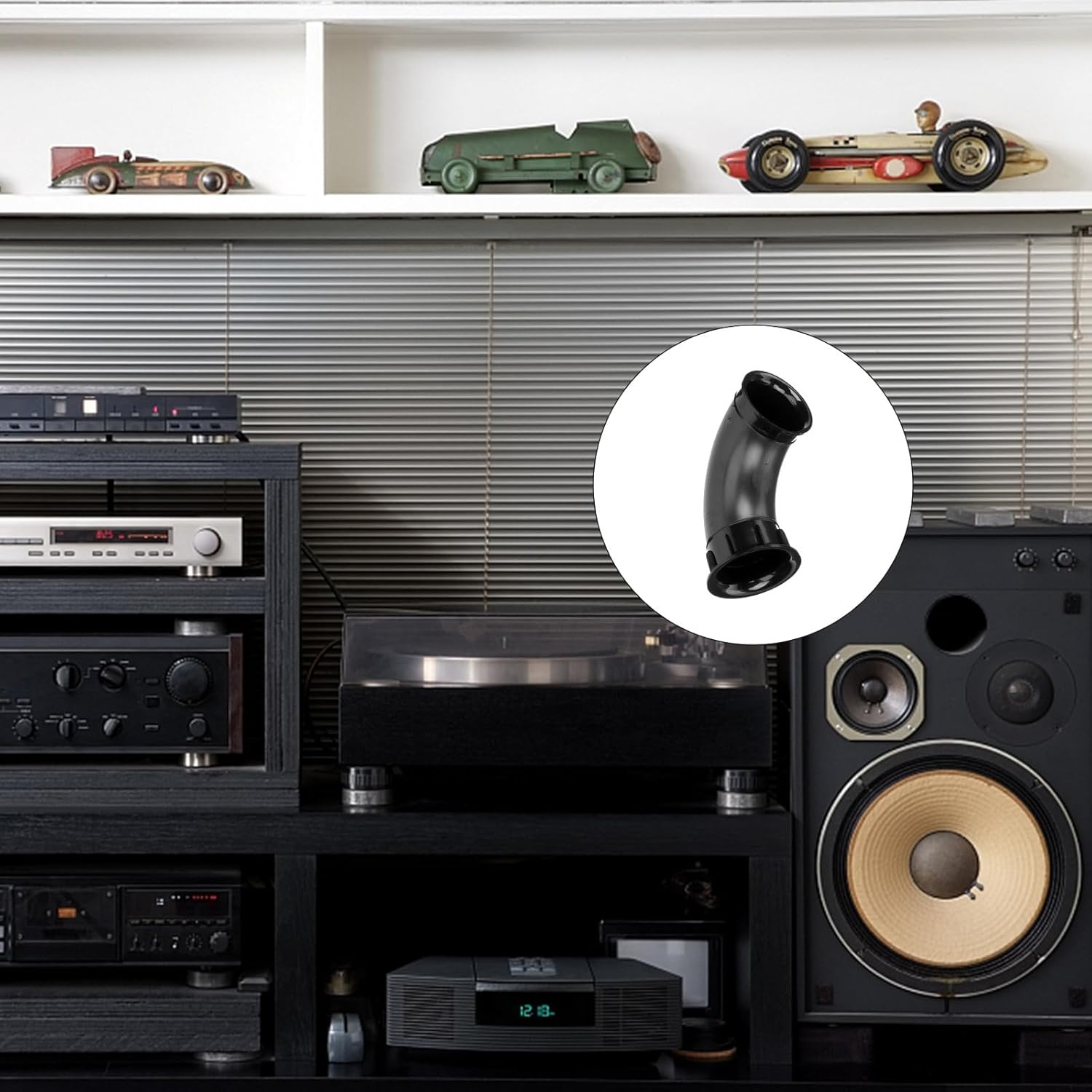 GALPADA 2Pcs Plastic Speaker Port Tubes 70X120Mm for Car Audio and Home Speaker Cabinet Sound Accessory Voice Outlet Air Vent Compatible with Stage and Bar Systems image number 2