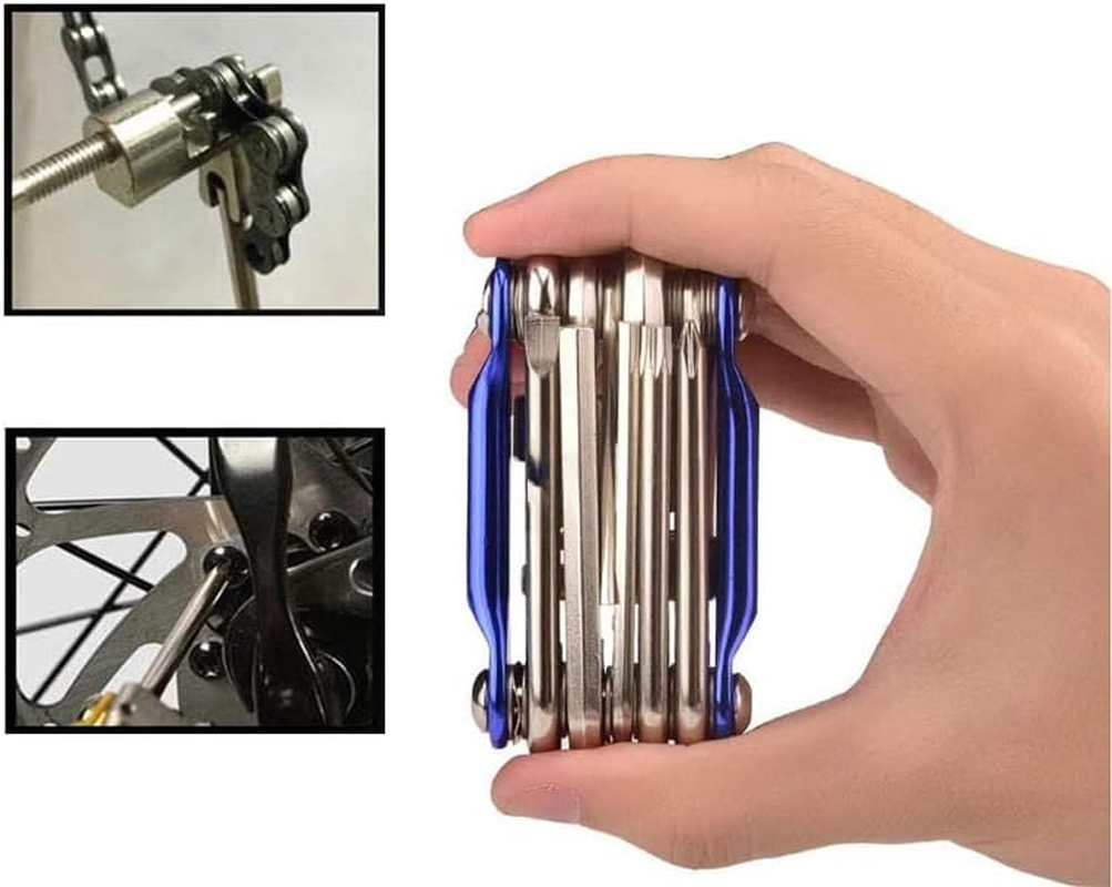 AIMALL 11-In-1 Bicycle Chain Multi-Function Portable Breaker Tool Repair Kit Extractor, All-Steel Construction, 2.95 X 1.61 Inches, Durable and Compact for Bike Maintenance image number 6