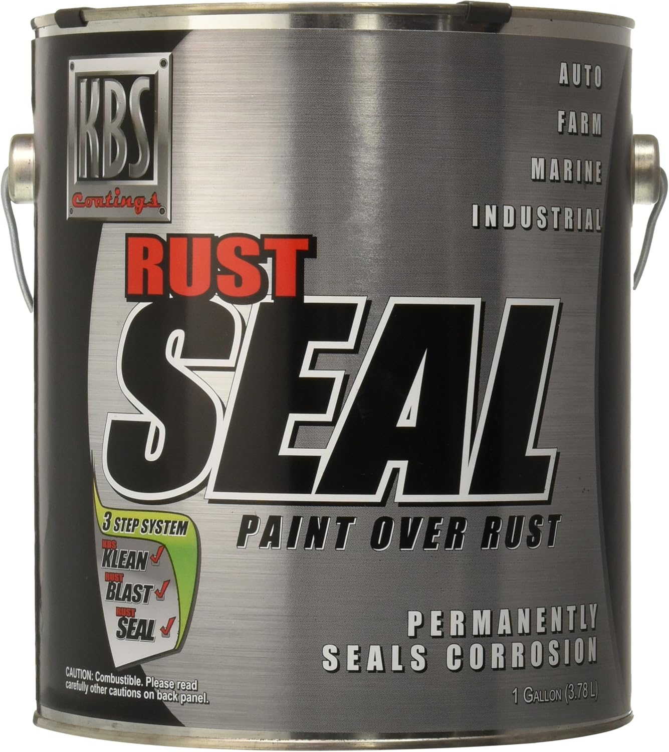 KBS Coatings 4301 Gloss Black Rustseal - 1 Pint