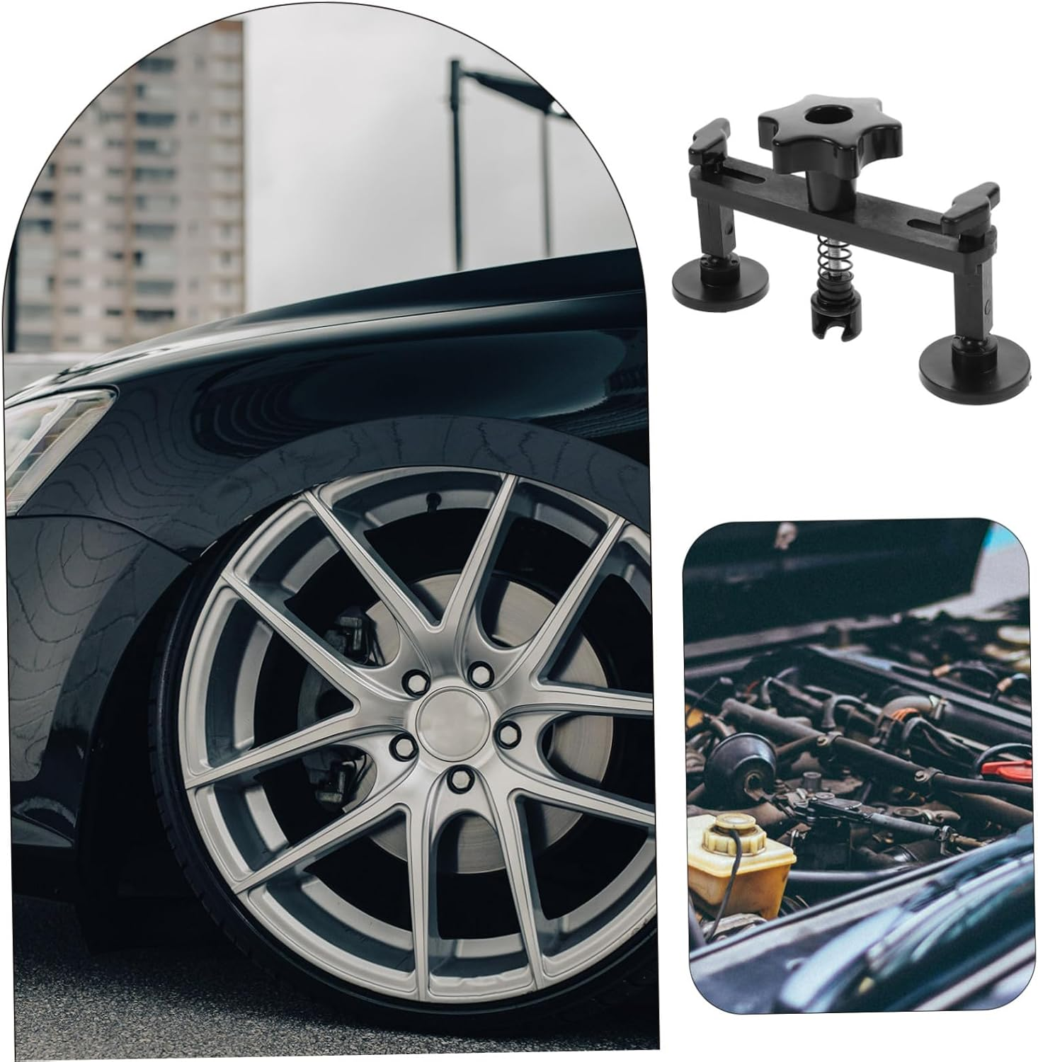 LALADEFIEE Dent Tool Kit Suction Cup and 18 Glue Tabs Small and Large Dent Repair Set for Automotive Hail Damage for Cars and Trucks image number 6