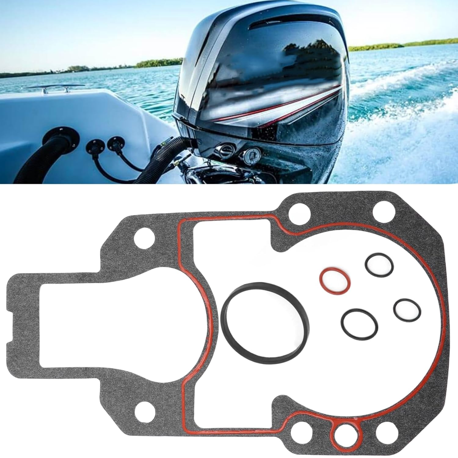 94996Q2 Outdrive Mounting Gasket Set Replaces Mercruiser R MR and Alpha Gen I and II Drives Sierra18-2619 image number 1