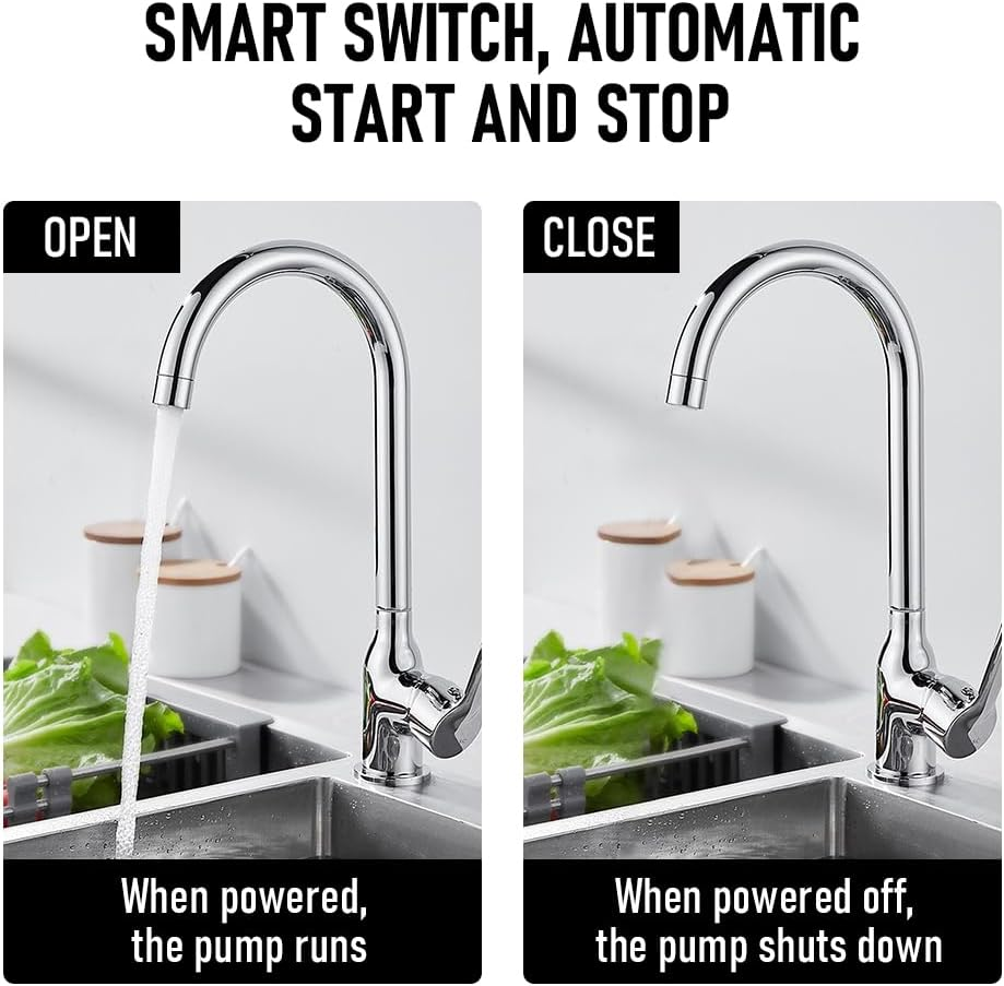 ALSTON 230V High Pressure Water Pump Diaphragm Self Priming 40PSI 4.5GPM 17L per Min for Agricultural Irrigation Cooling Water Circulation Liquid Transfer image number 2