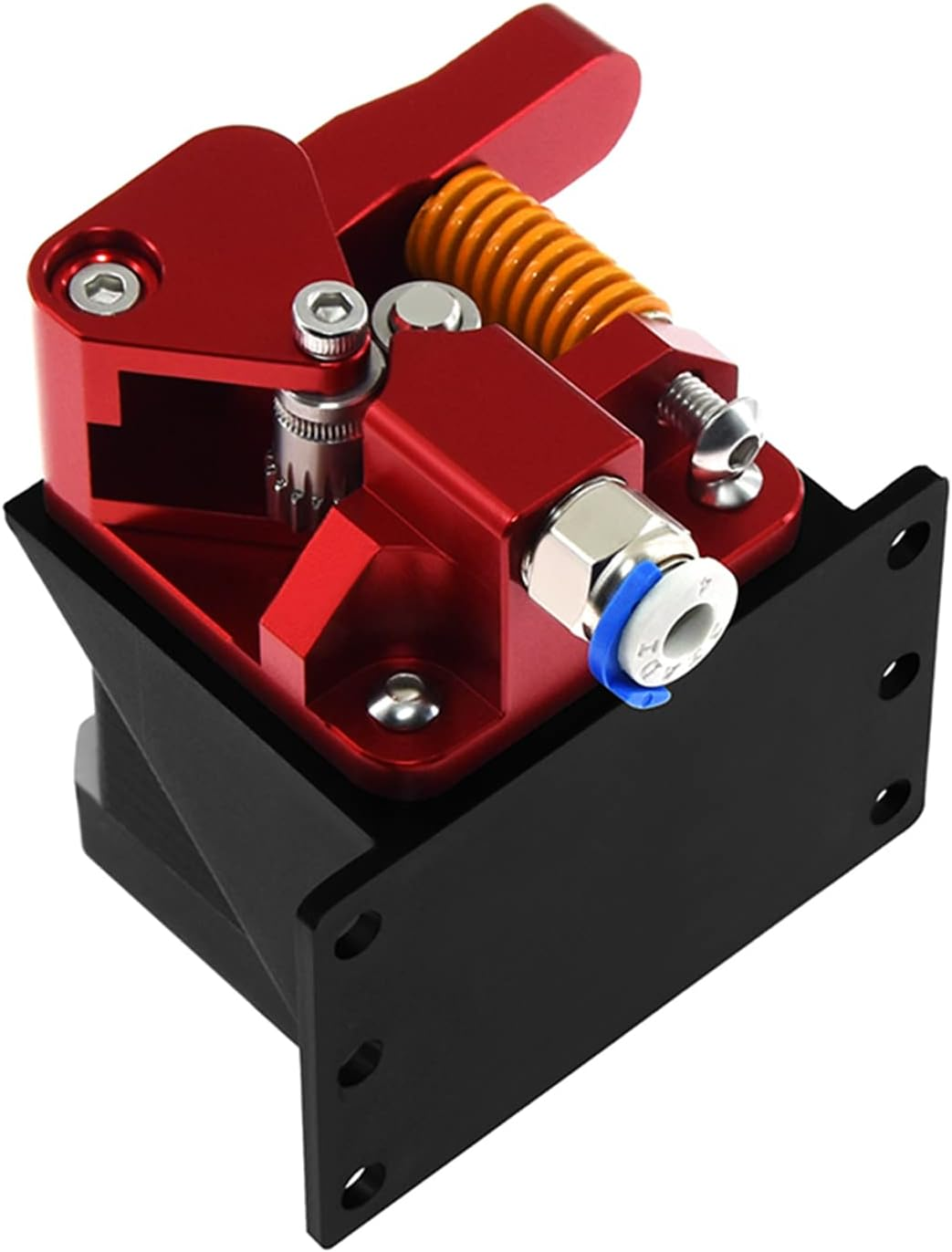 Mingzhe All Metal Feeder Extruder Frame and 4PCS Hand Twist Leveling Nut 4PCS Silicone Columns with 4PCS Heated Bed Springs for Ender-3/Ender-3 Pro/Cr-10 Series 3D Printer Parts & image number 2