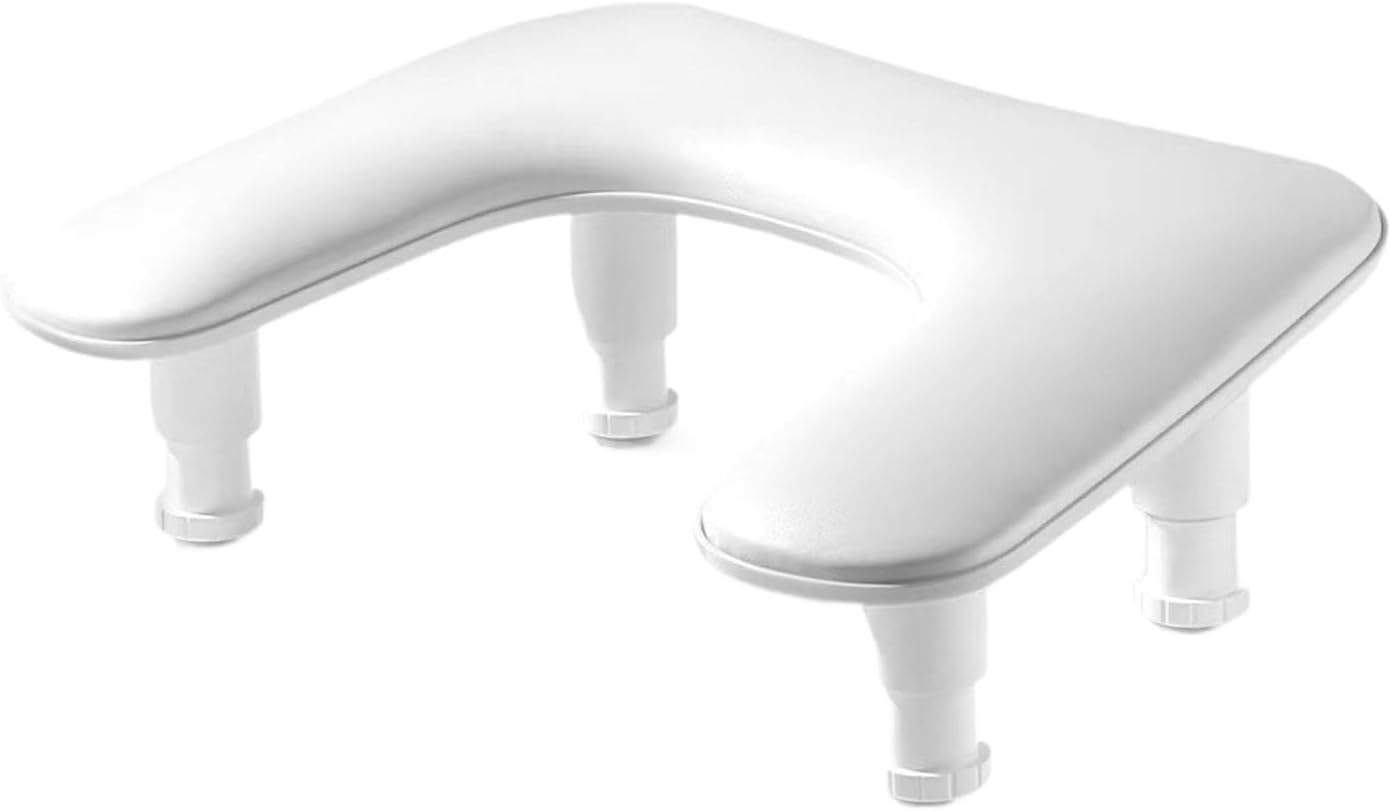 Fashioncha Nail Handgage Adjustable 4.92 Inch Height at 5.91 Inches of Manicure Manicure Manicure Bran Tool Living Room for the Salon De Lounge, Black