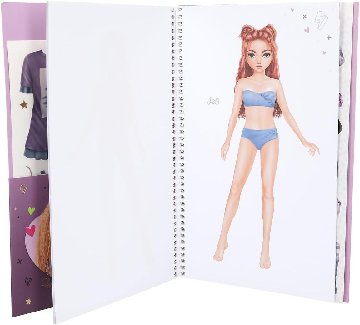 Topmodel 0413387 Rebel Kitty Dress Me up Big Sticker Book