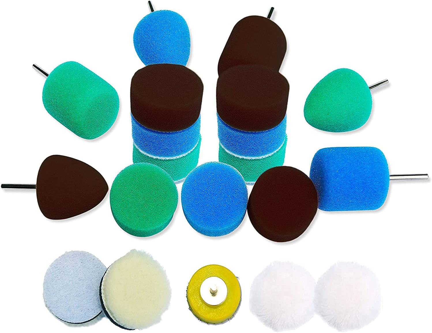 Pvcqjkd Detail Polisher Pad,Buffing Pad Kit for Mini Polisher Electric Drill Rotary Tool,Polishing Pad for Small Areas Polishing image number 5