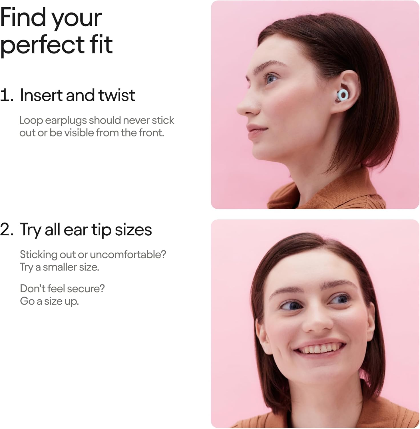 Loop Quiet 2 plus Ear Plugs with Double Tips &ndash; Ultra-Comfy Reusable Earplugs for Sleep, Focus, Travel, Noise Sensitivity | Flexible Protection | 24 Db (SNR) Noise Reduction + 3 Db with Double Tips image number 5